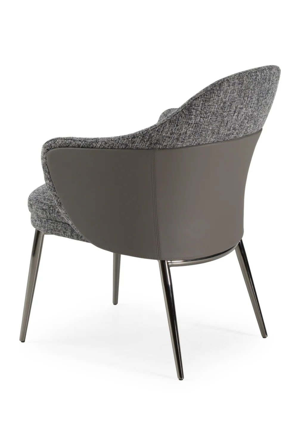 Luxury Gray Fabric Modern Dining Chair European Style for Villa
