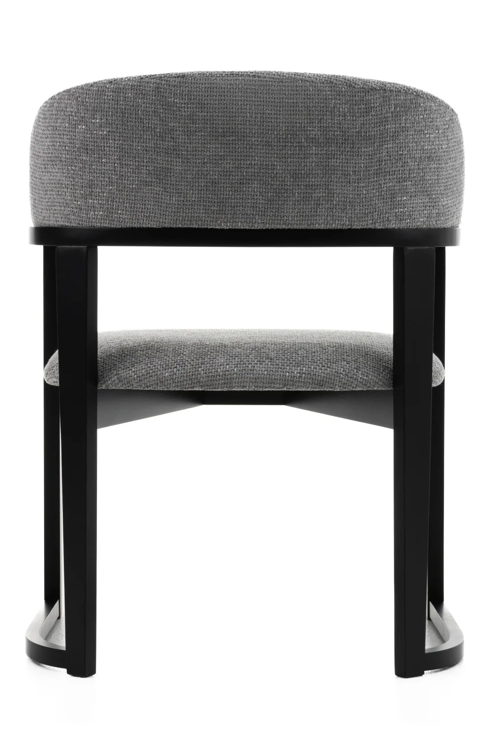 Luxury Gray Fabric Modern Dining Chair European Style for Villa