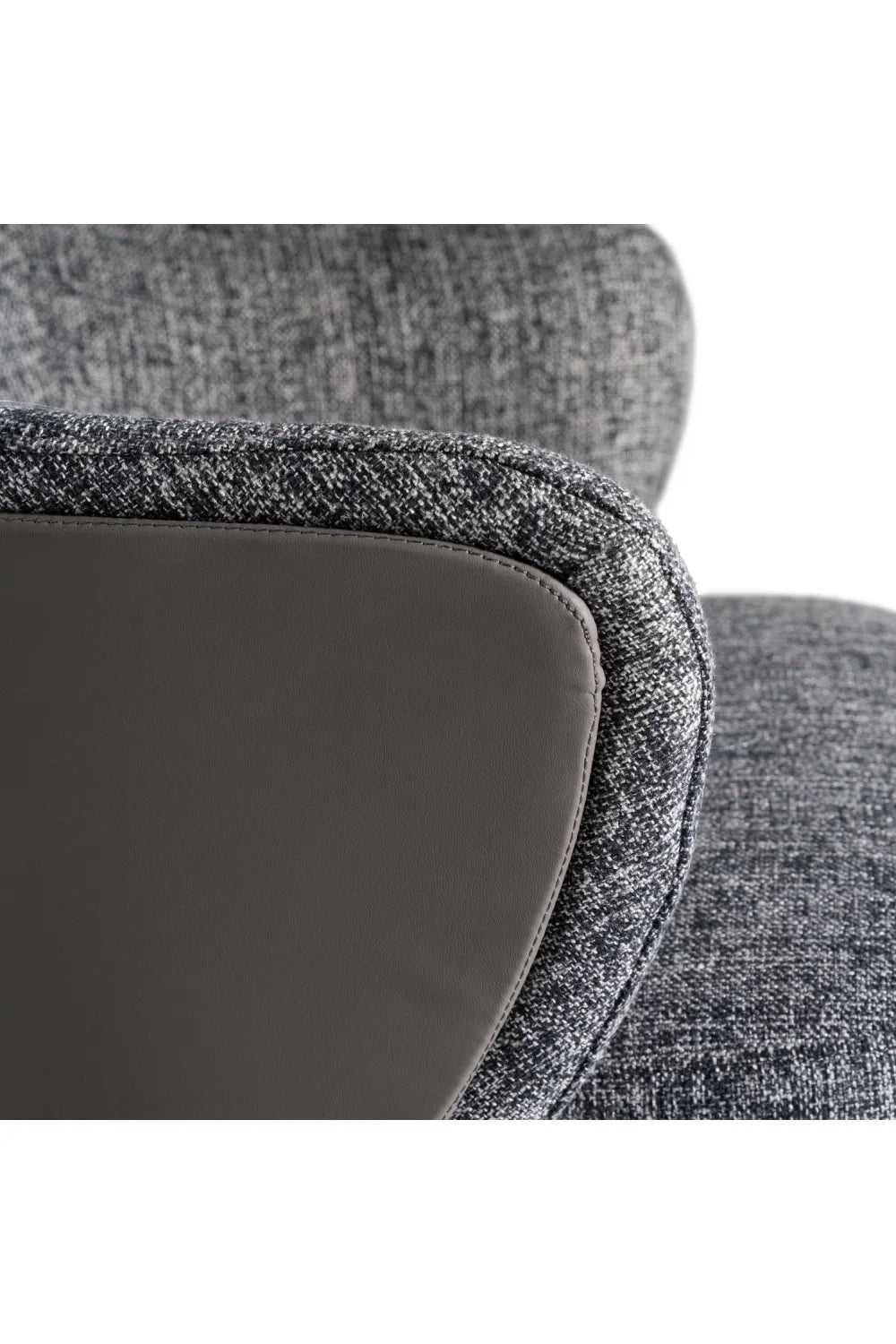 Luxury Gray Fabric Modern Dining Chair European Style for Villa