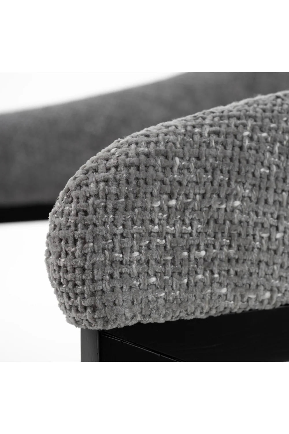 Luxury Gray Fabric Modern Dining Chair European Style for Villa