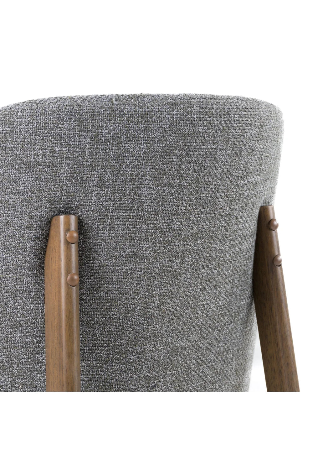 Luxury Gray Fabric Modern Dining Chair European Style for Villa