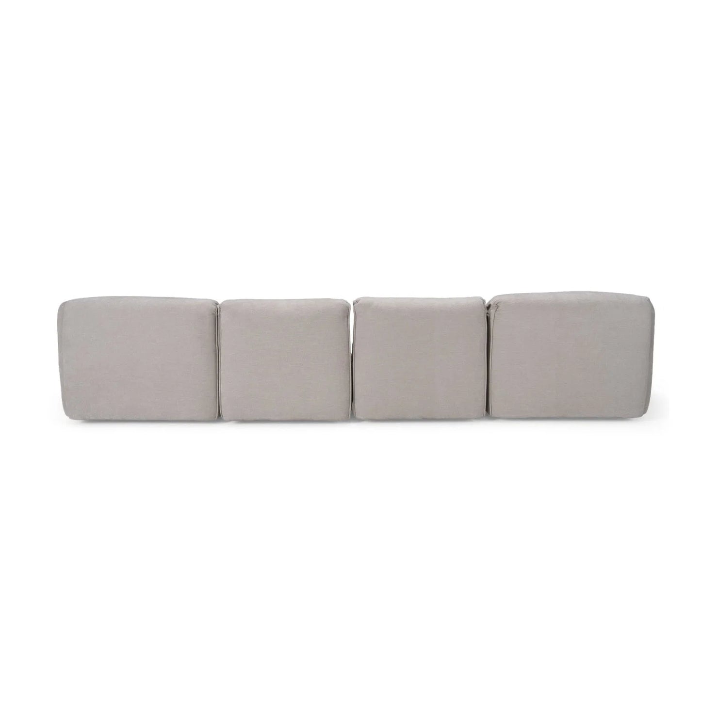 Luxury Gray Fabric Modular Sectional Sofa Modern Italian Style for Villa