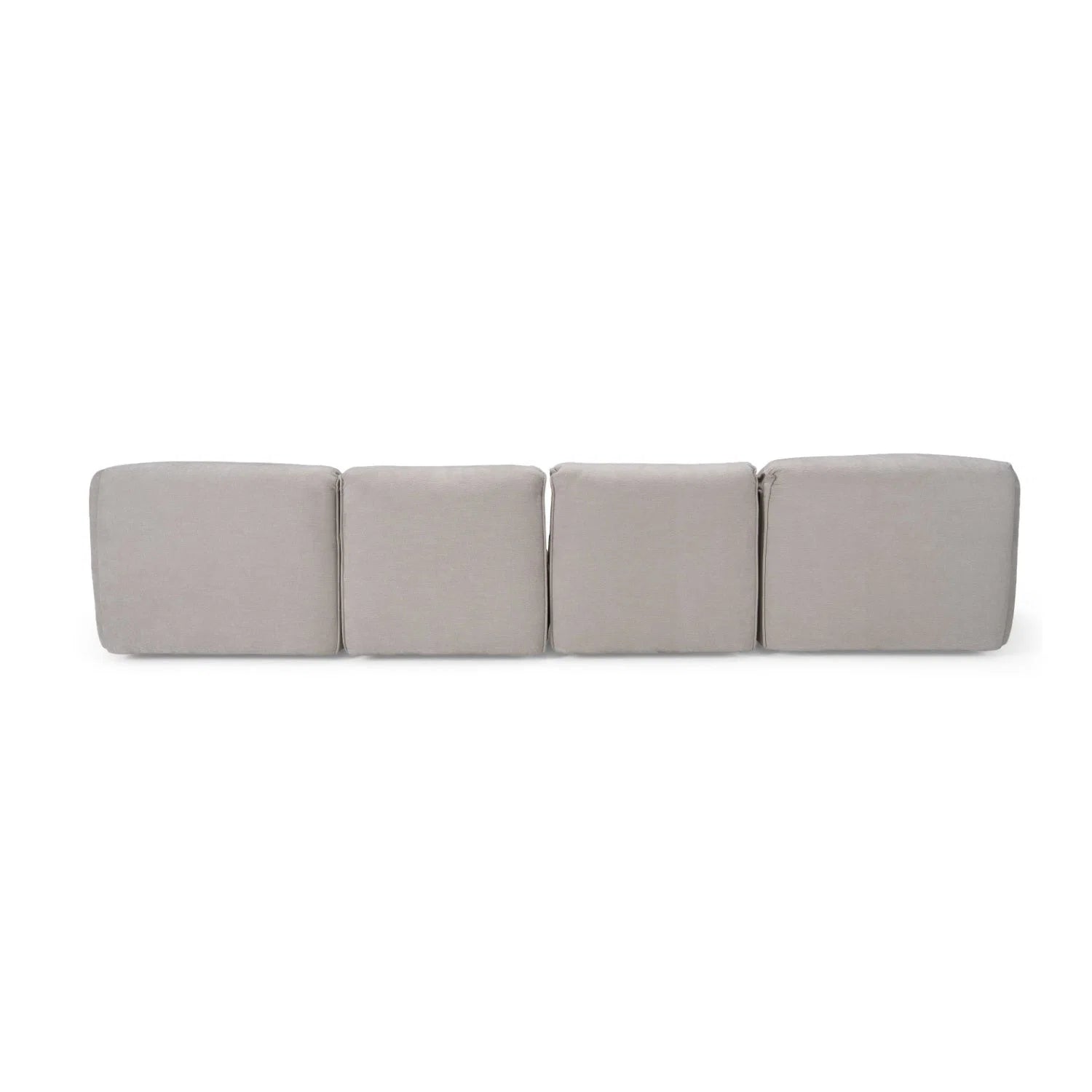 Luxury Gray Fabric Modular Sectional Sofa Modern Italian Style for Villa