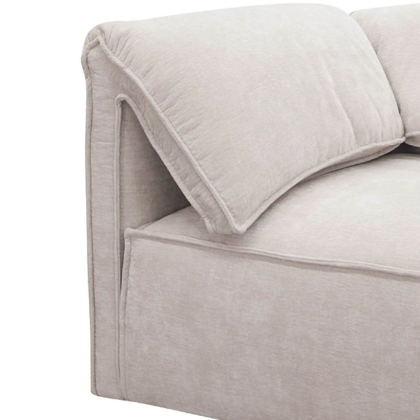Luxury Gray Fabric Modular Sectional Sofa Modern Italian Style for Villa