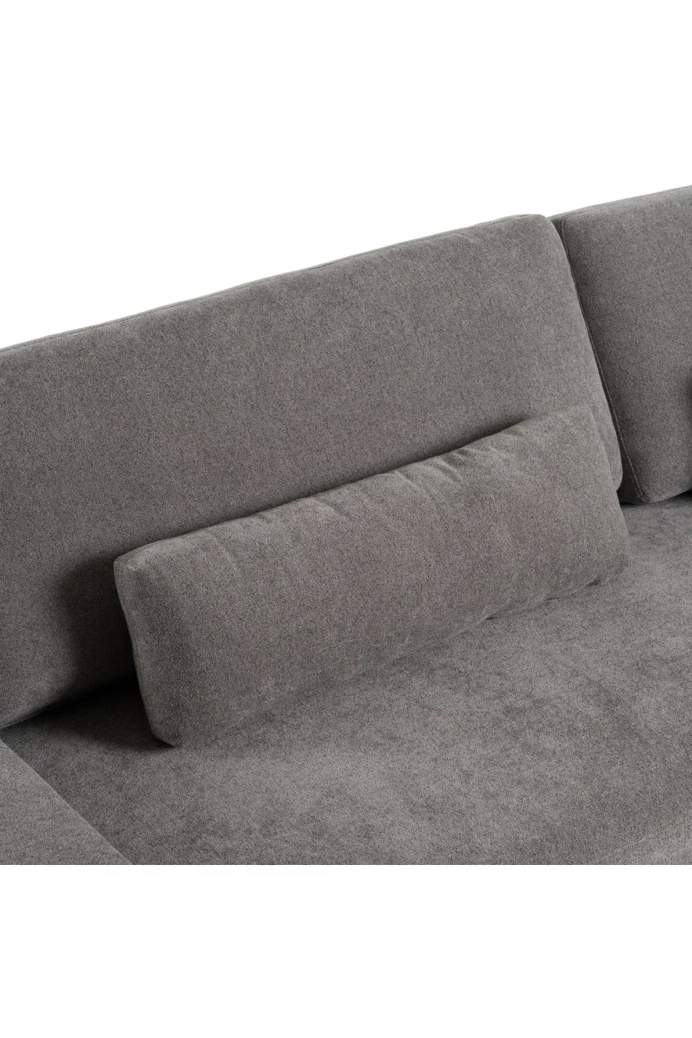 Luxury Gray Fabric Right-Facing Sectional Sofa Modern Italian Style for Villa