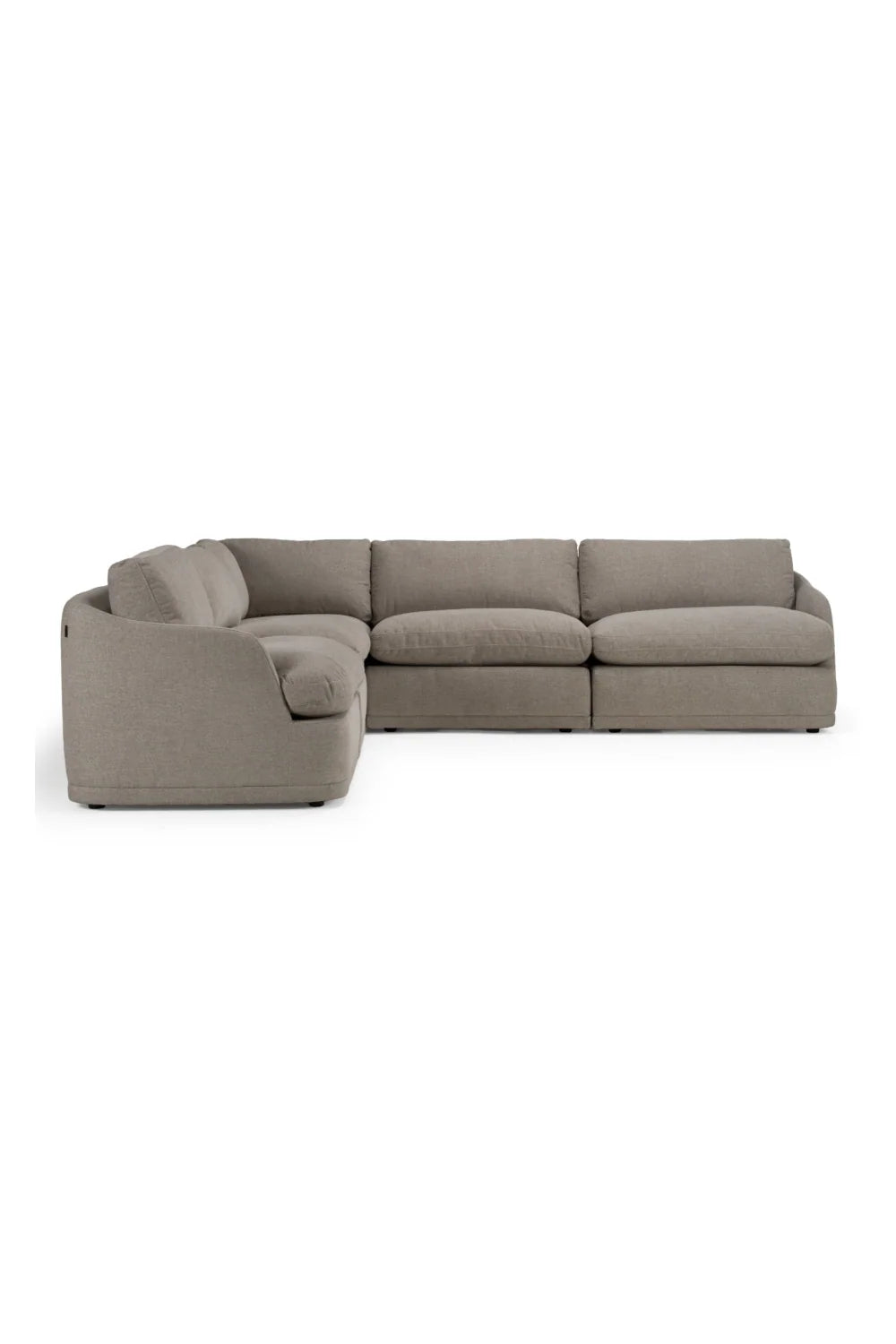Luxury Gray Fabric Sectional Sofa Modern Italian Style for Villa