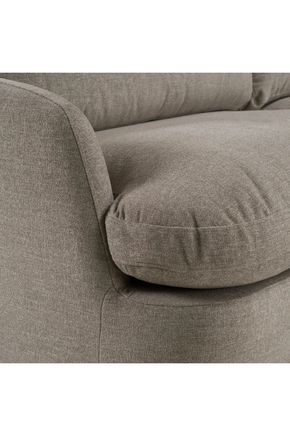 Luxury Gray Fabric Sectional Sofa Modern Italian Style for Villa