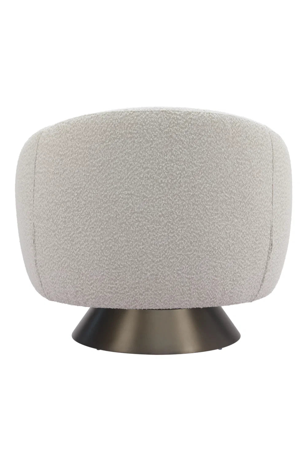 Luxury Gray Fabric Swivel Lounge Chair Modern Italian Style for Villa