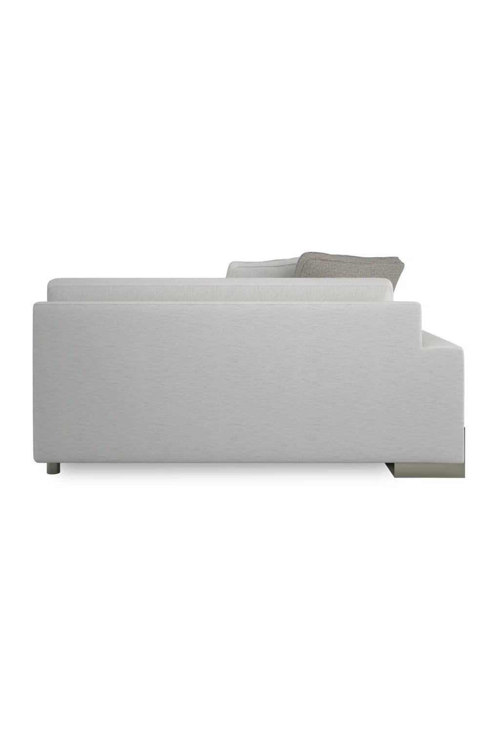 Luxury Gray Herringbone Sectional Sofa Modern Italian Style for Villa