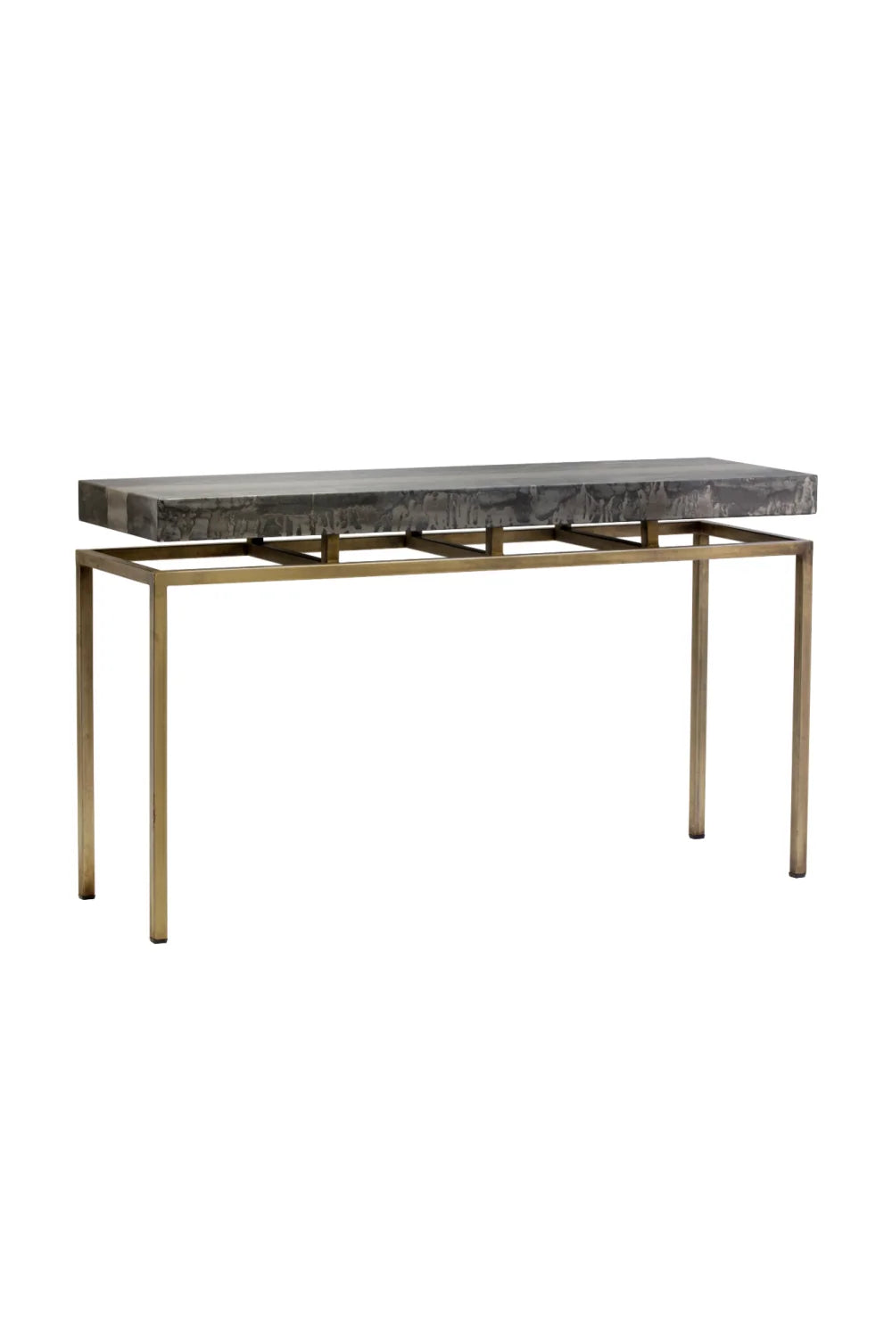 Luxury Gray Iron Console Table Modern Italian Style for Villa