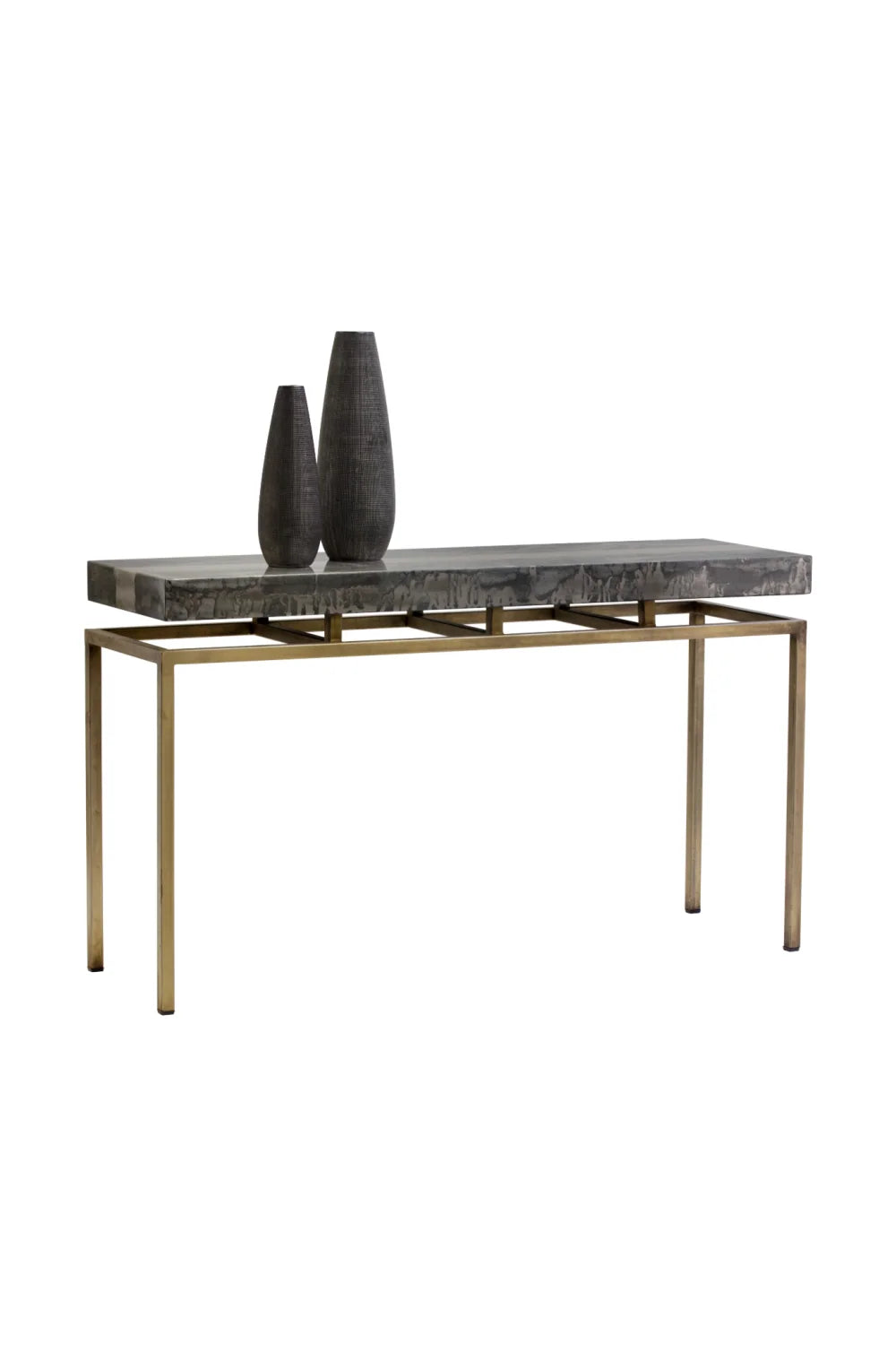 Luxury Gray Iron Console Table Modern Italian Style for Villa