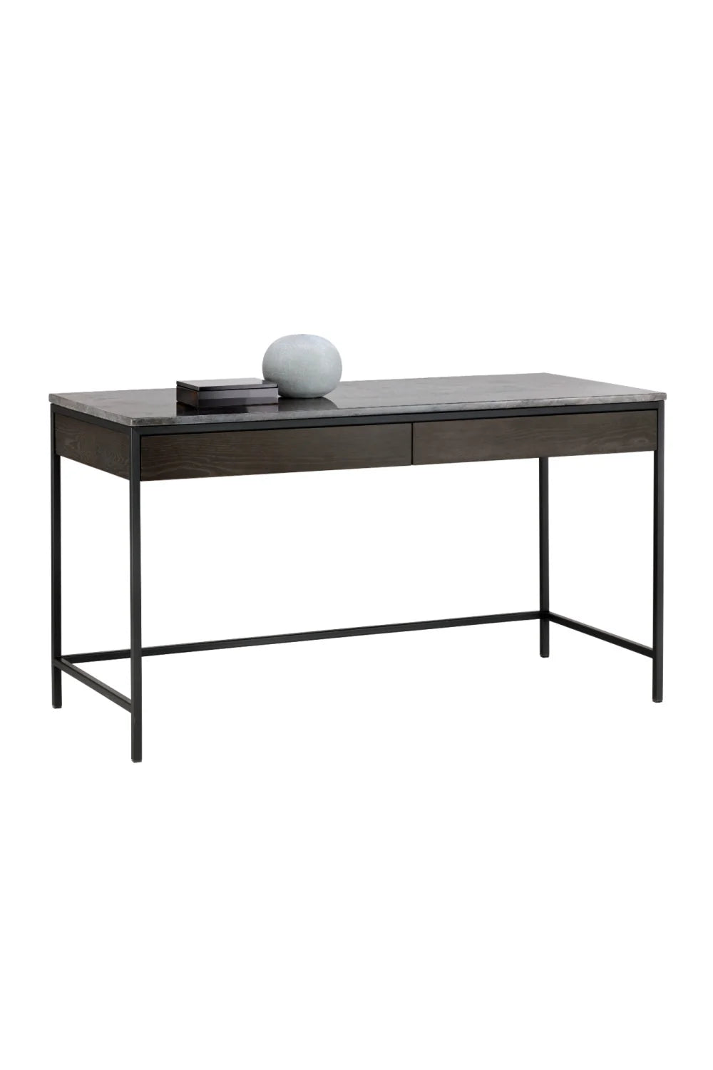 Luxury Gray Marble Console Table Modern Italian Style for Villa