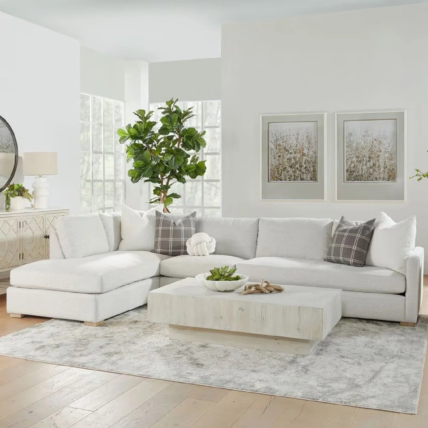 Luxury Gray Modular Chaise Lounge Modern Italian Style for Villa