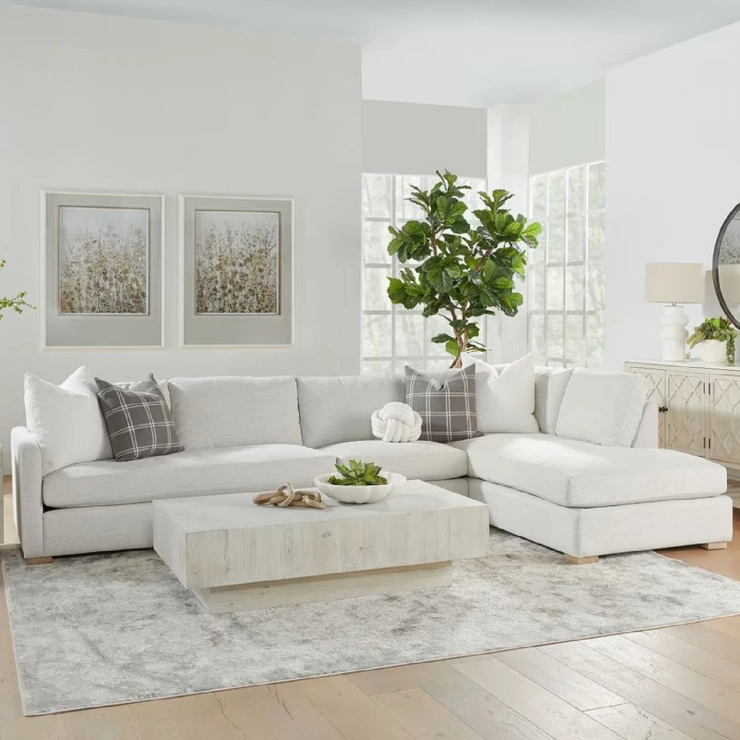 Luxury Gray Modular Chaise Lounge Modern Italian Style for Villa