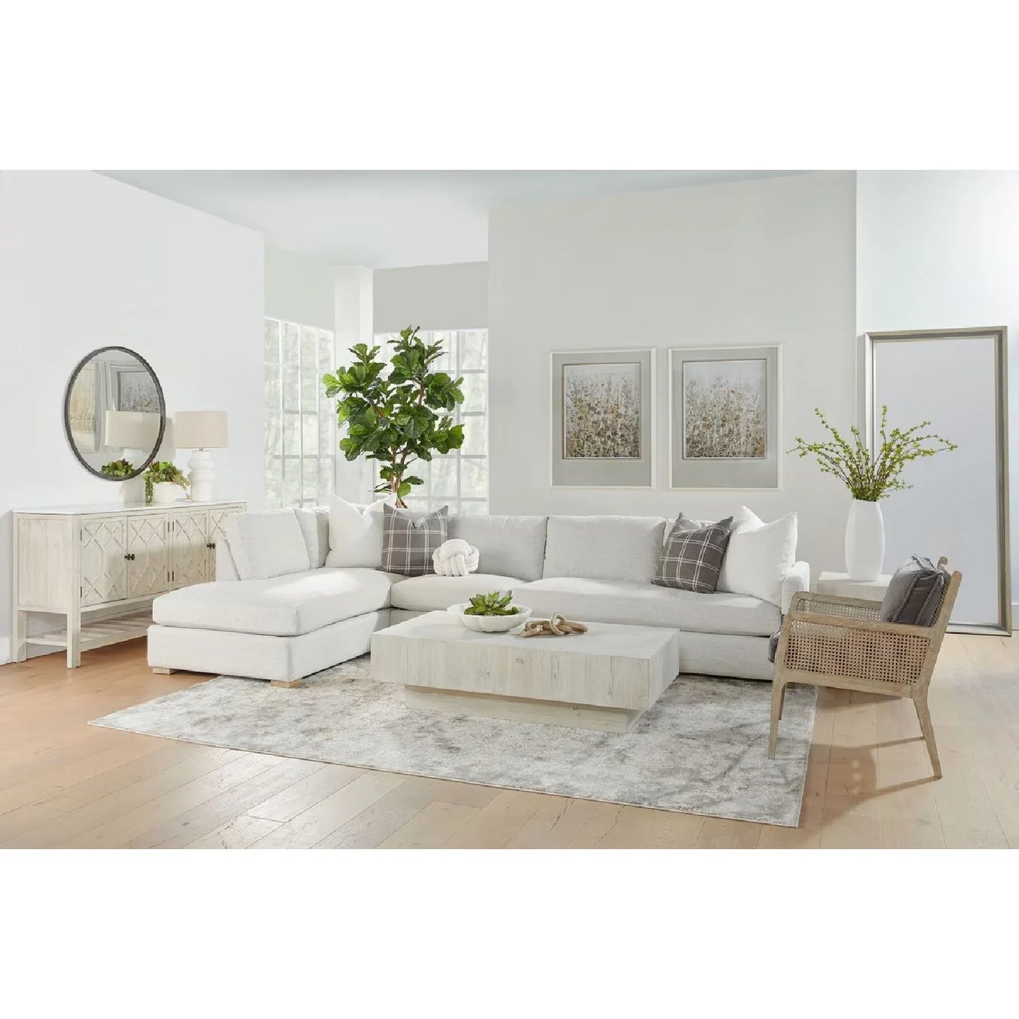 Luxury Gray Modular Chaise Lounge Modern Italian Style for Villa