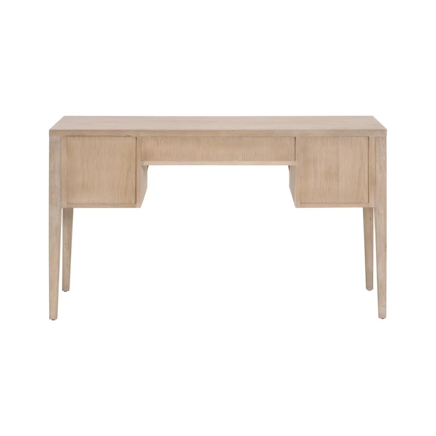 Luxury Gray Oak 5-Drawer Modern Desk European Style for Villa