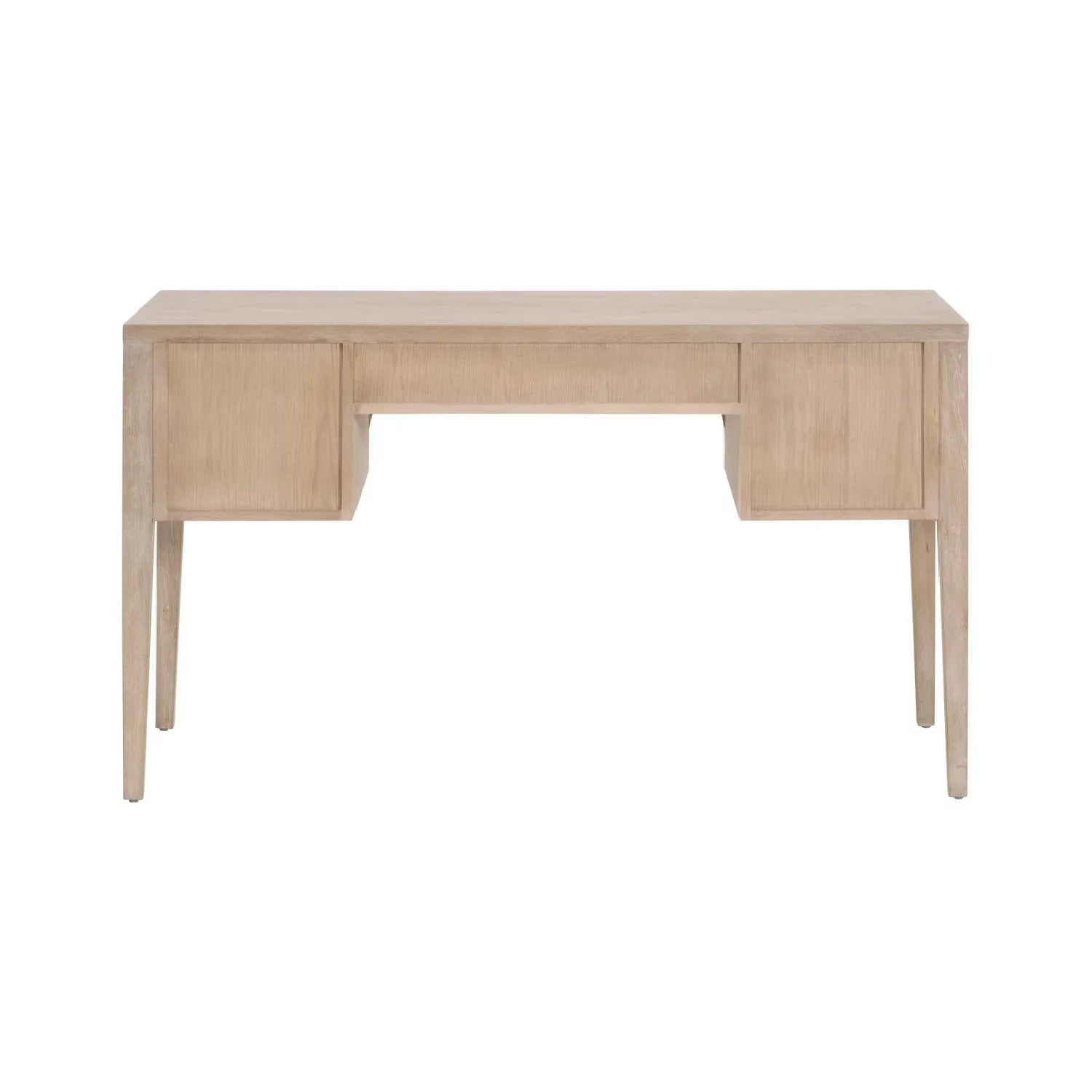 Luxury Gray Oak 5-Drawer Modern Desk European Style for Villa