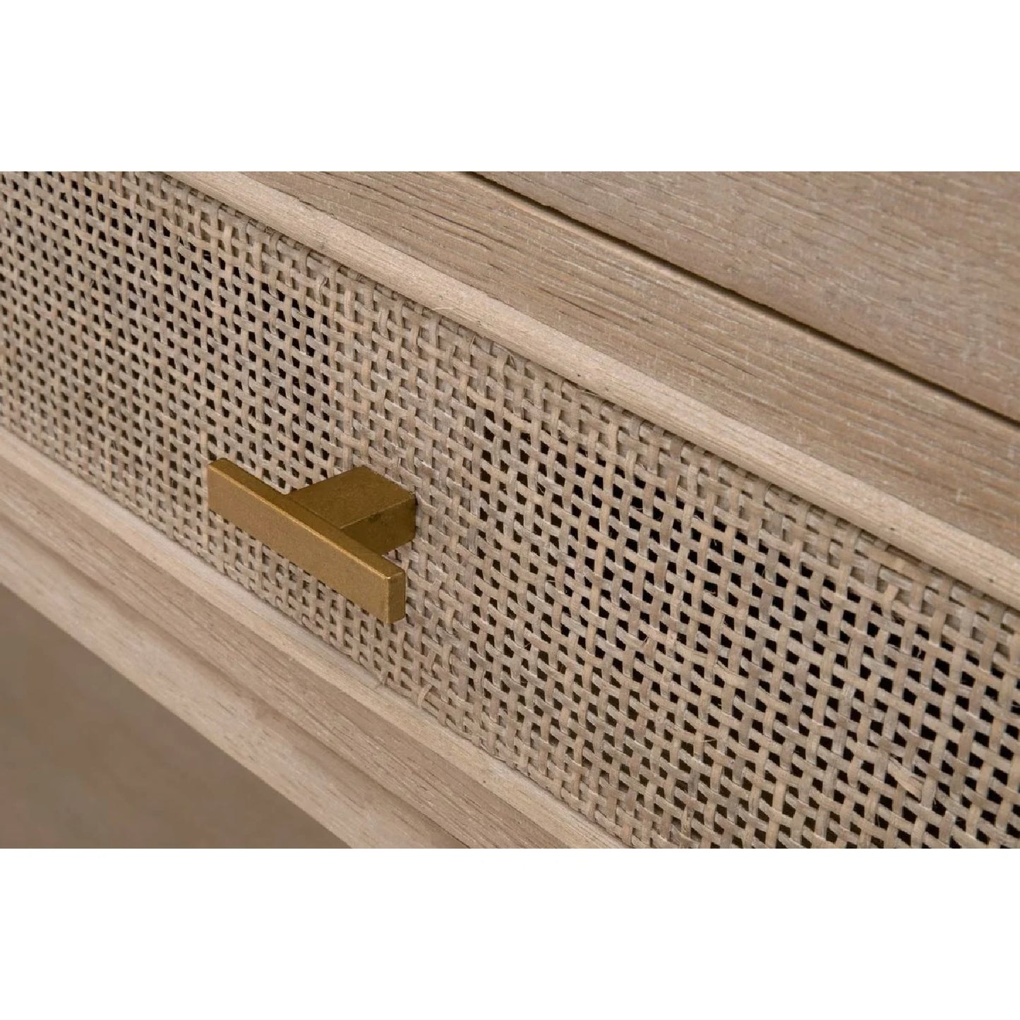 Luxury Gray Oak Console Table Modern Italian Style for Villa