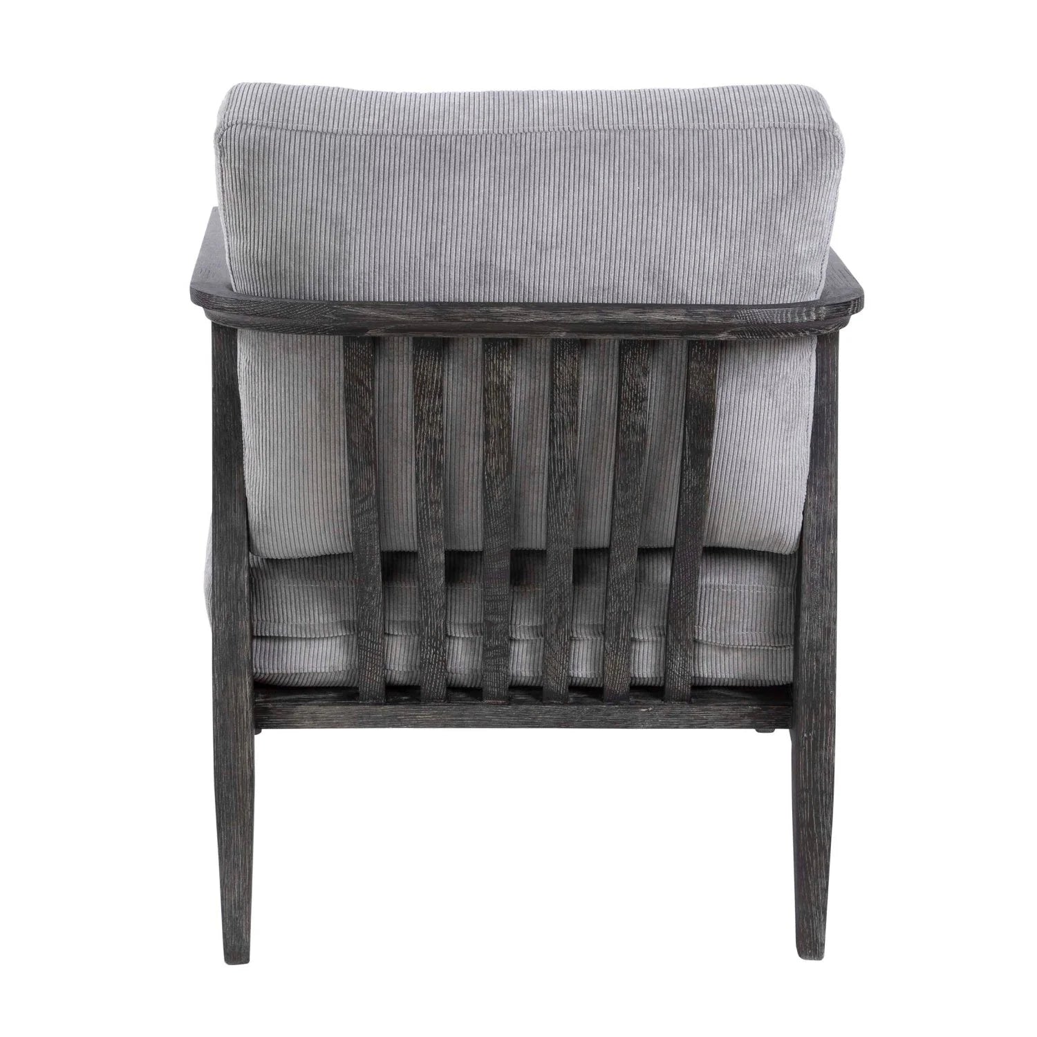 Luxury Gray Oak Cushioned Lounge Chair Modern Italian Style for Villa