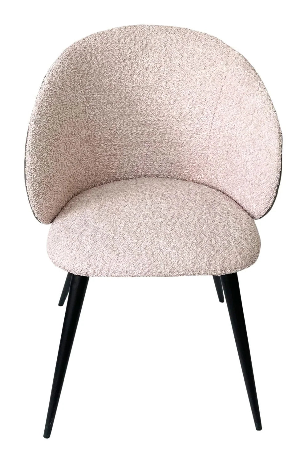 Luxury Gray Pink Upholstered Modern Dining Chair European Style for Villa
