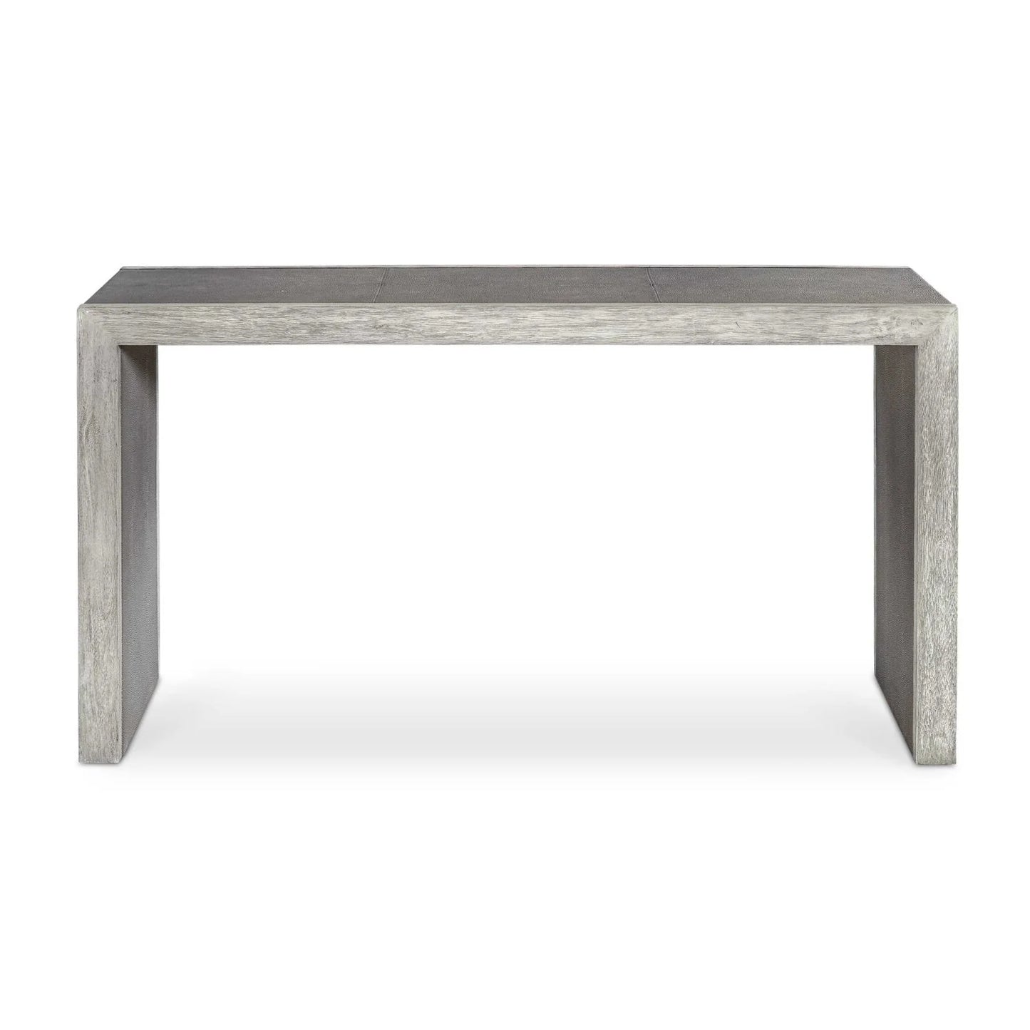 Luxury Gray Shagreen Console Table Modern Italian Style for Villa