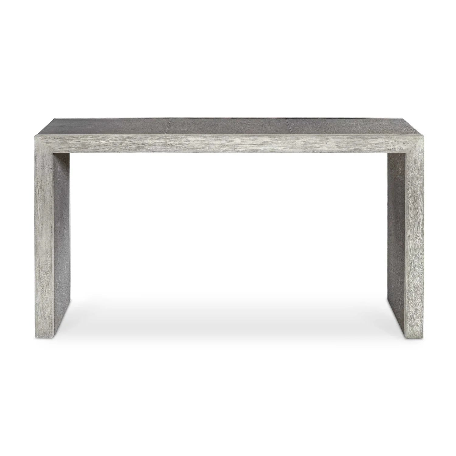 Luxury Gray Shagreen Console Table Modern Italian Style for Villa