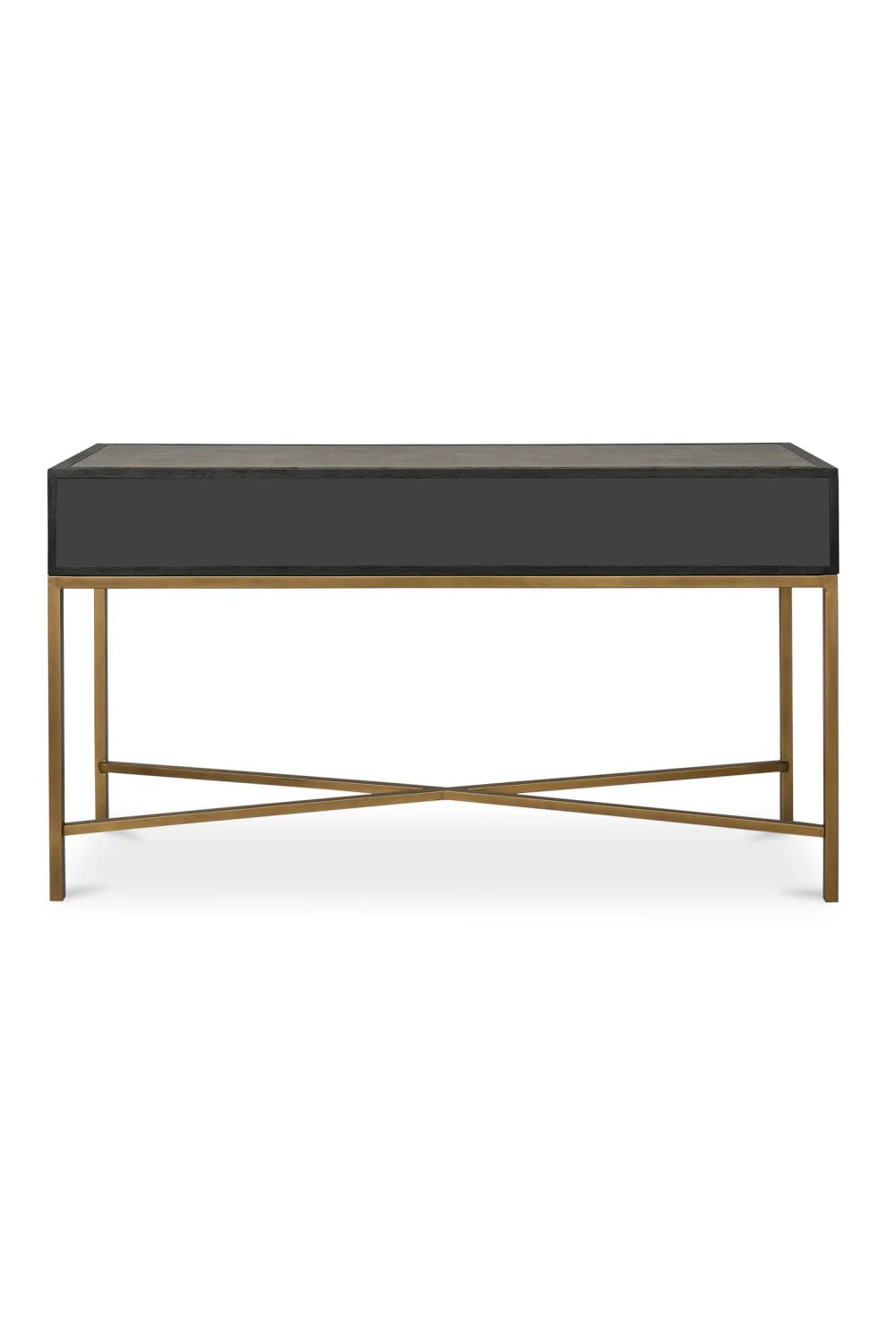 Luxury Gray Shagreen Console Table Modern Italian Style for Villa