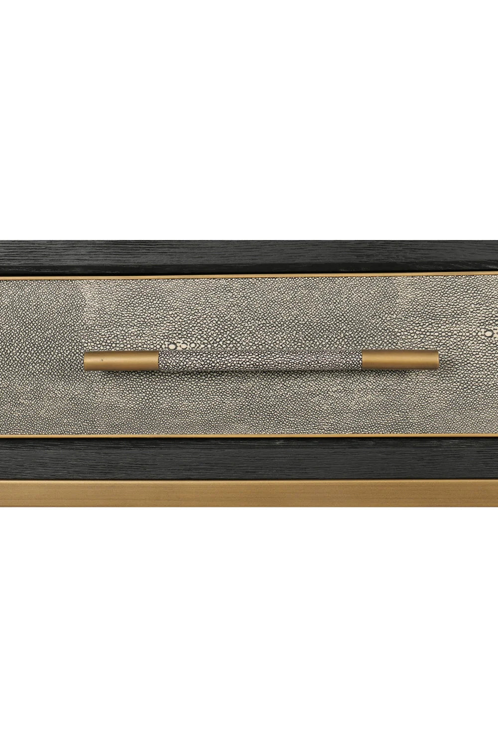 Luxury Gray Shagreen Console Table Modern Italian Style for Villa