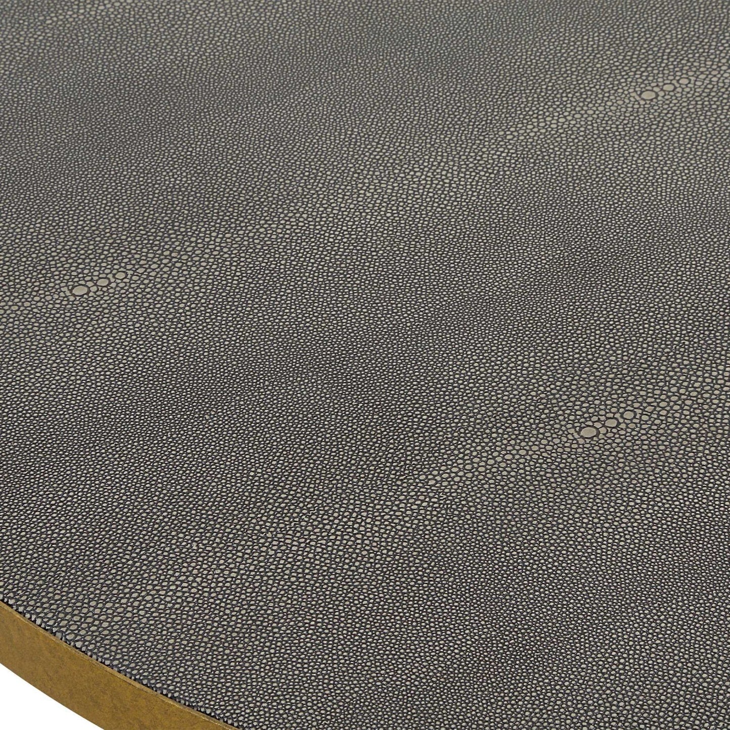Luxury Gray Shagreen Nesting Coffee Tables Modern Italian Style for Villa