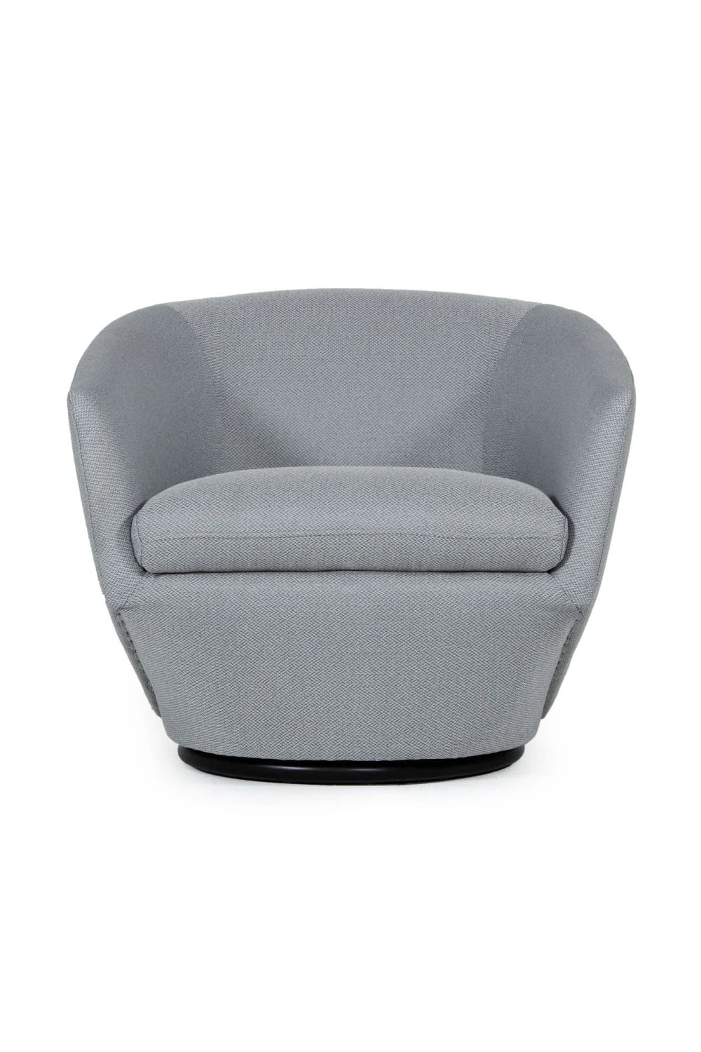 Luxury Gray Swivel Accent Chair Modern Italian Style for Villa