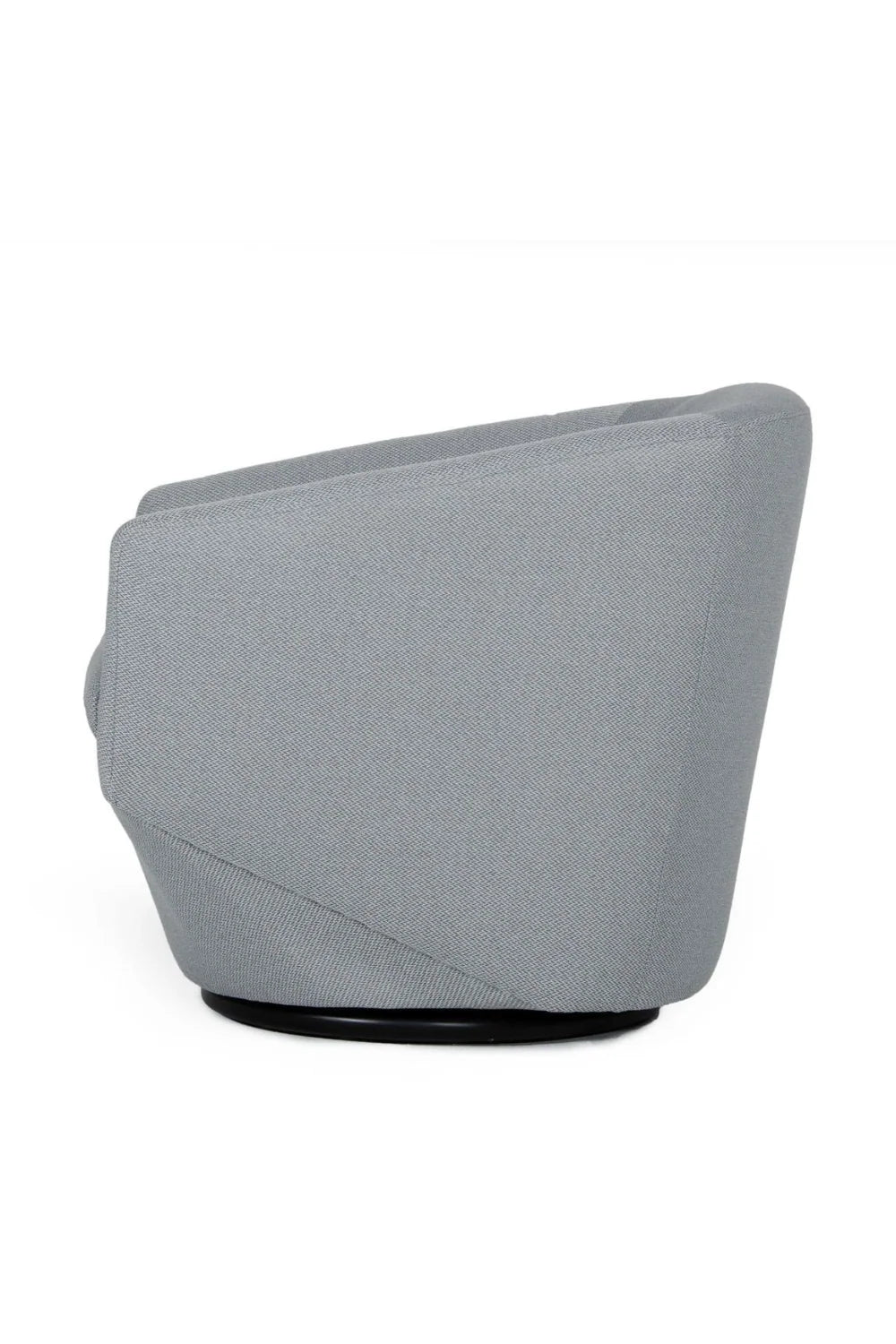 Luxury Gray Swivel Accent Chair Modern Italian Style for Villa