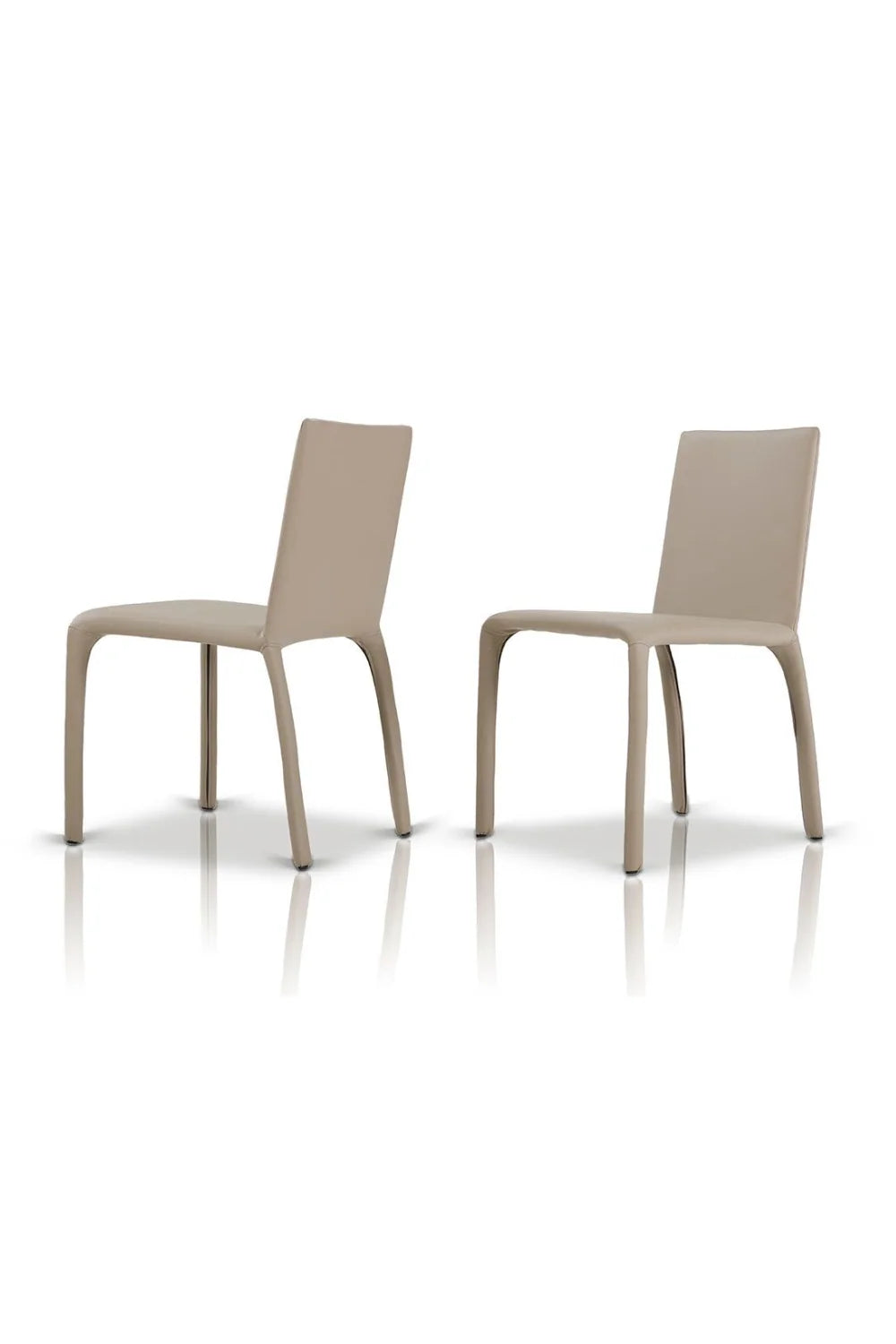 Luxury Gray Vegan Modern Dining Chair European Style for Villa