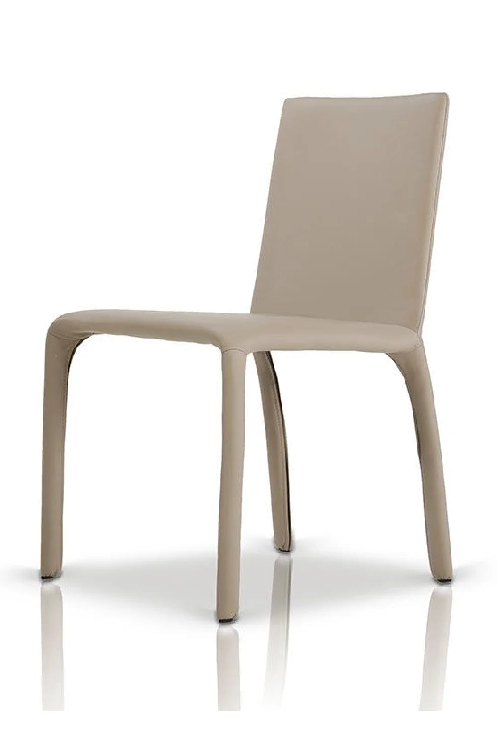 Luxury Gray Vegan Modern Dining Chair European Style for Villa