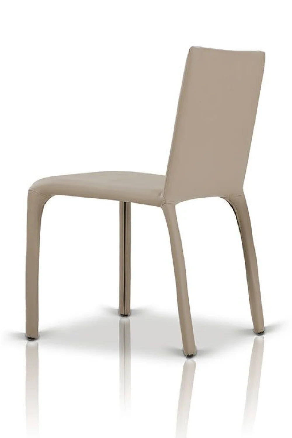 Luxury Gray Vegan Modern Dining Chair European Style for Villa