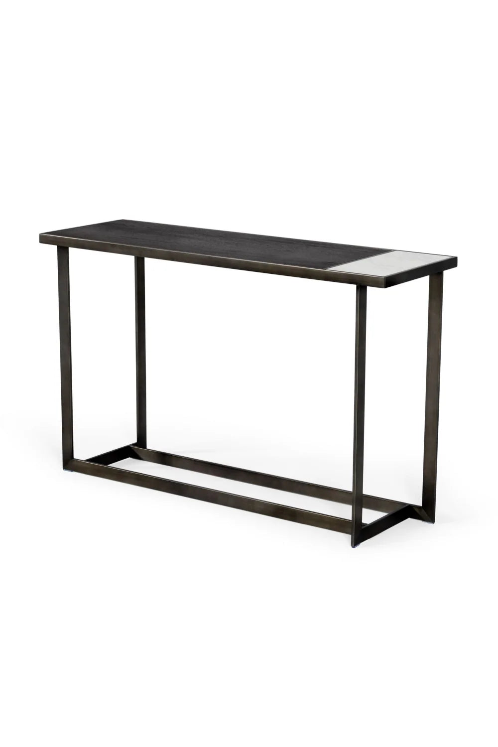Luxury Gray Walnut Marble Console Table Modern Italian Style for Villa
