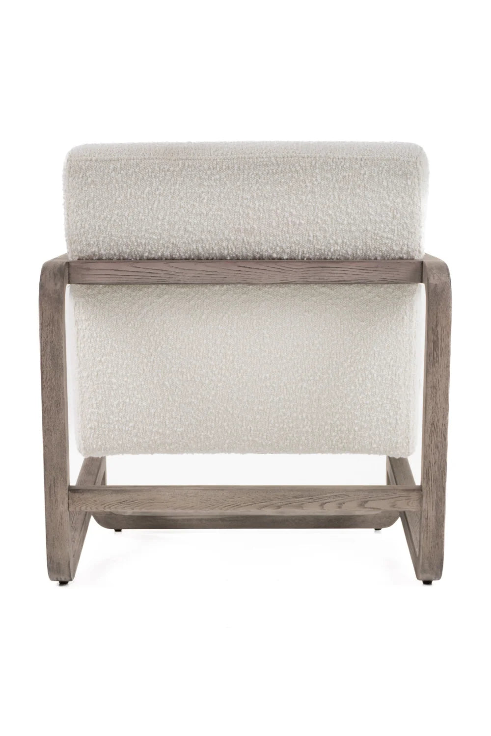 Luxury Gray Wood Framed Accent Chair Modern Italian Style for Villa