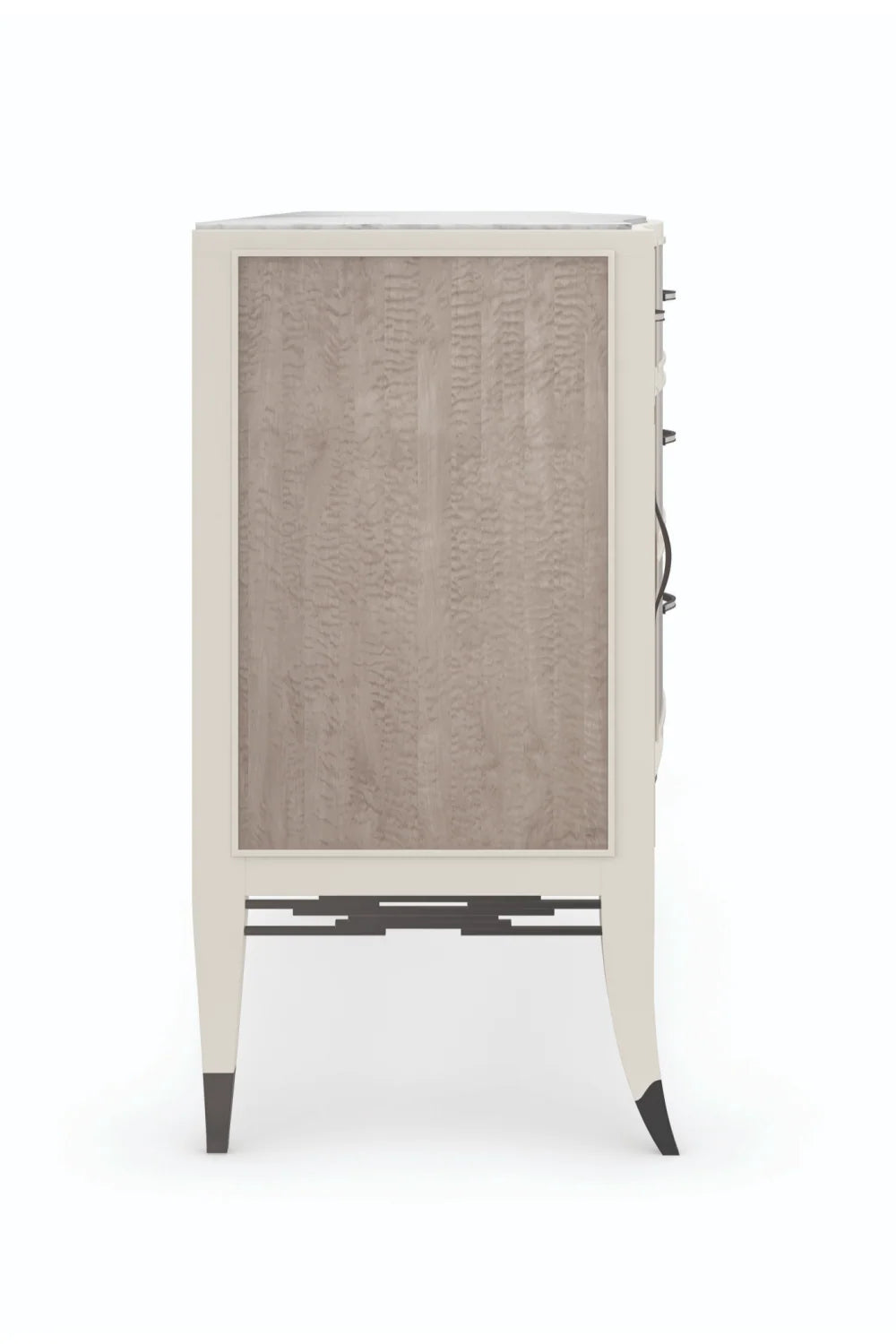 Luxury Gray Wood Sideboard European Style for Villa