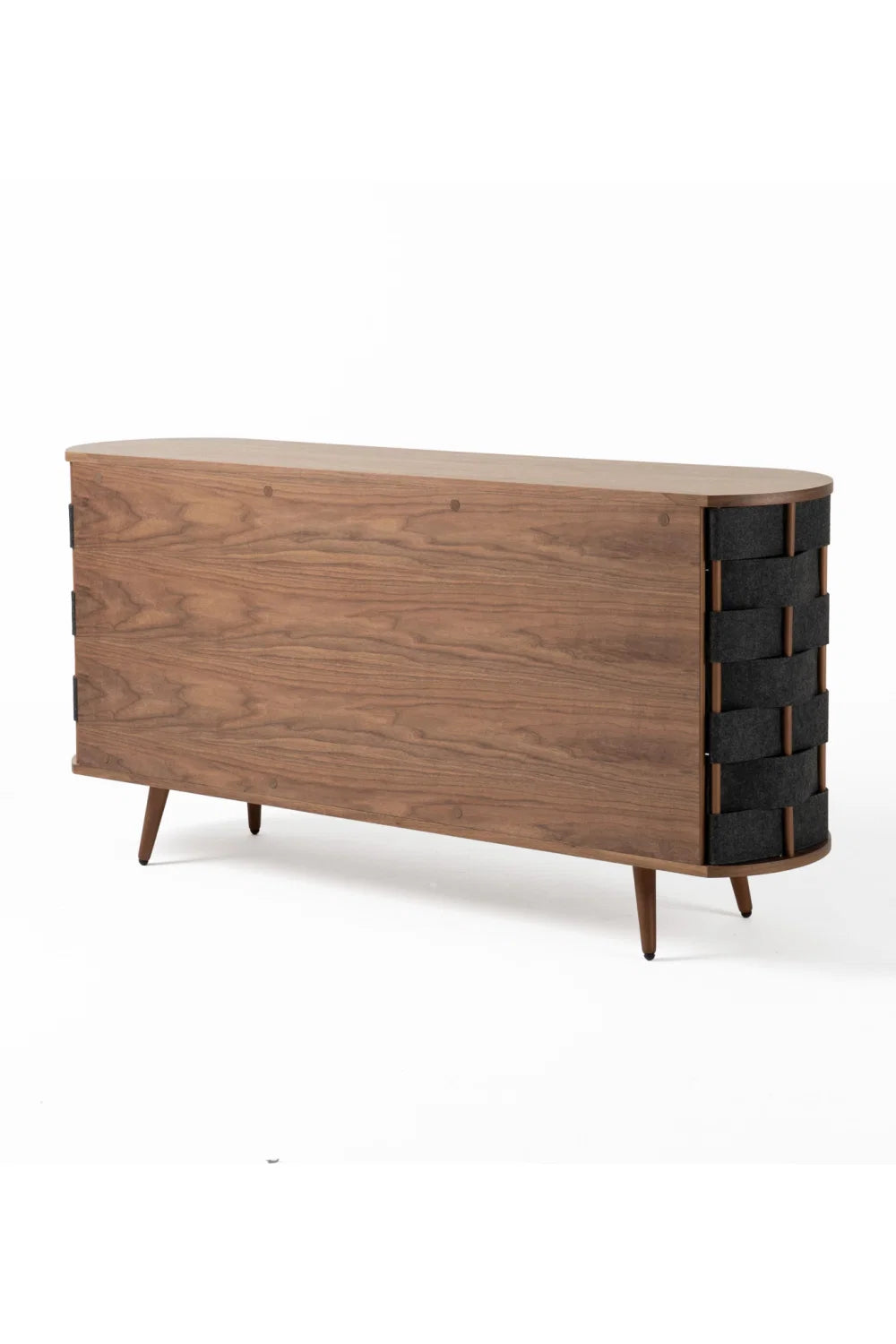 Luxury Gray Woven Fabric Sideboard European Style for Villa