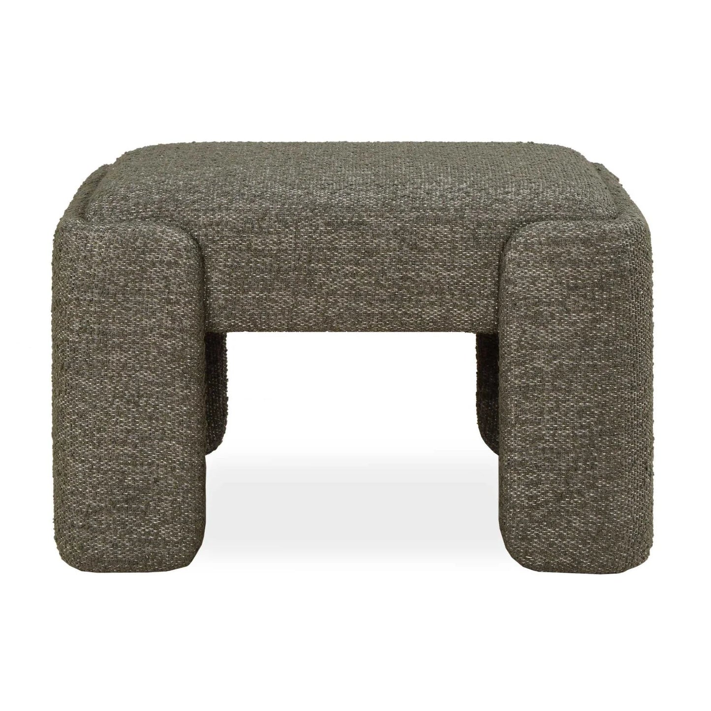 Luxury Green Boucle Modern Bench European Style for Villa