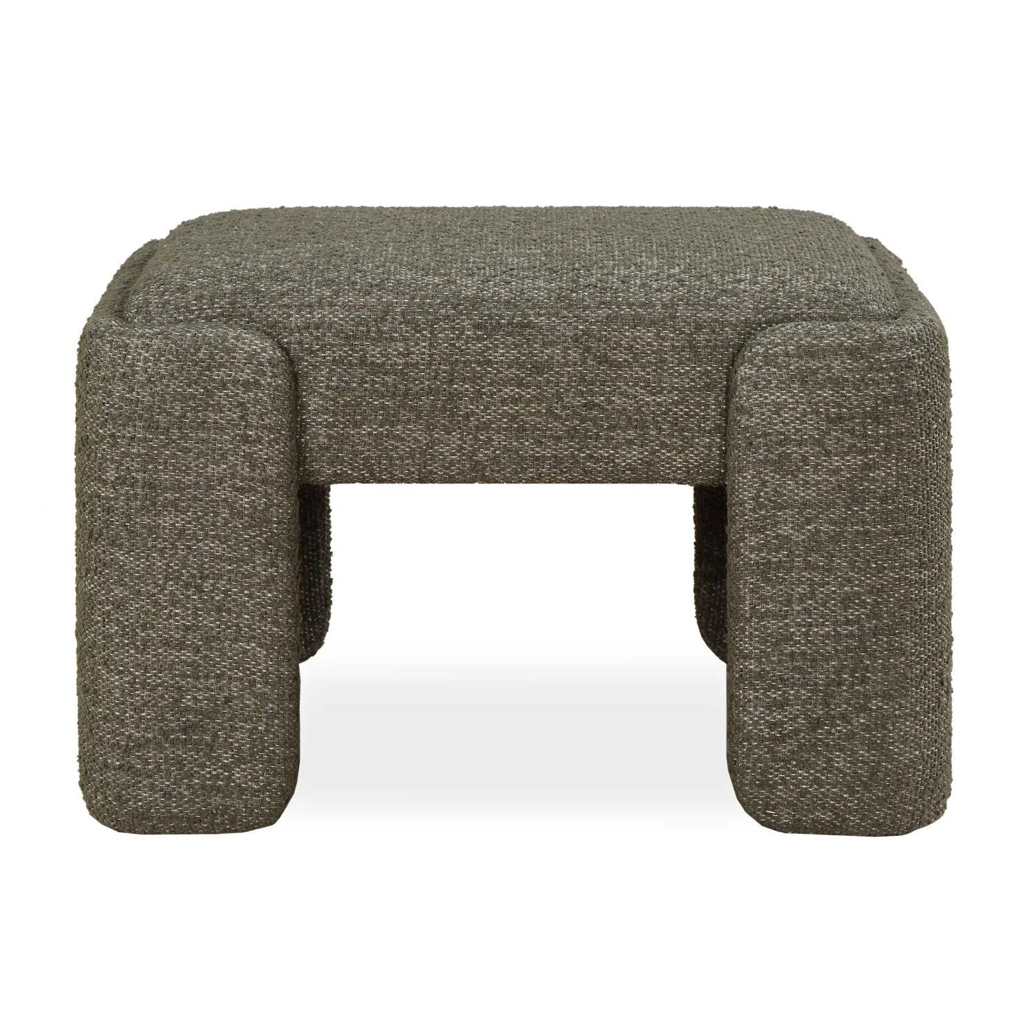 Luxury Green Boucle Modern Bench European Style for Villa