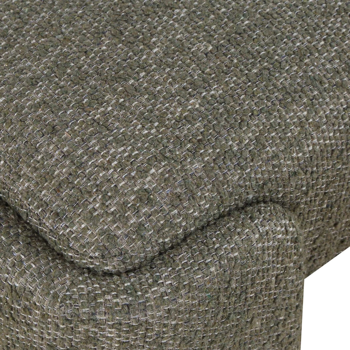 Luxury Green Boucle Modern Bench European Style for Villa