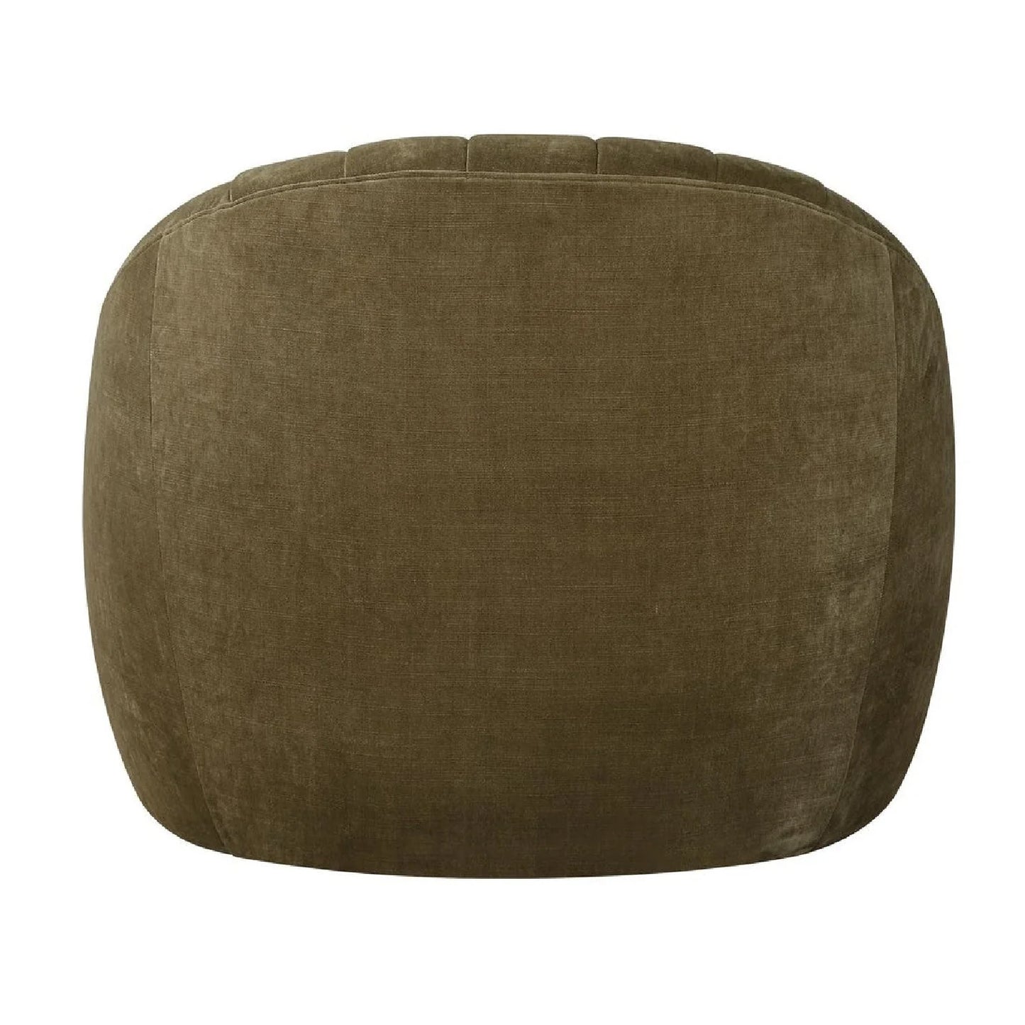 Luxury Green Chambray Swivel Chair Modern Italian Style for Villa
