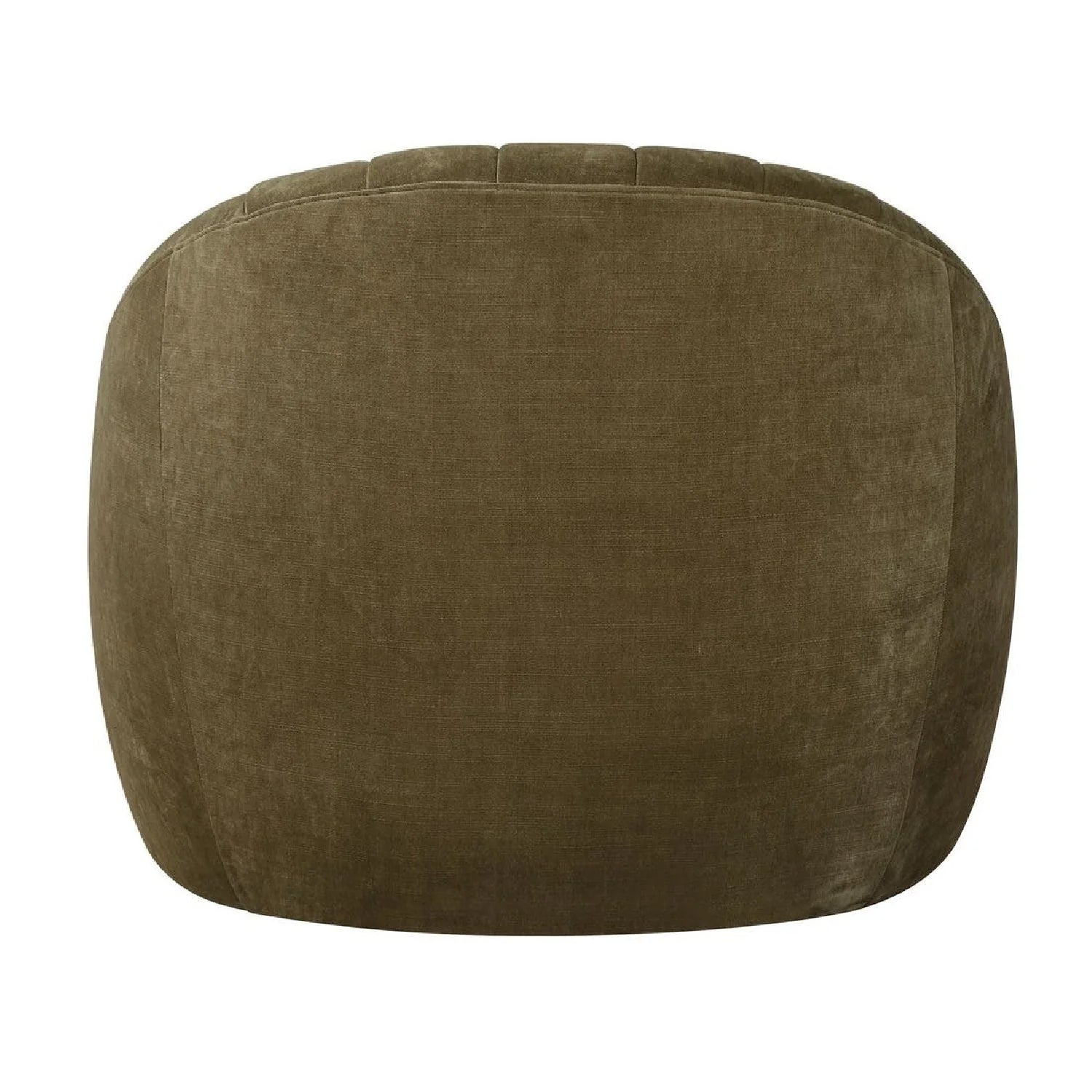 Luxury Green Chambray Swivel Chair Modern Italian Style for Villa