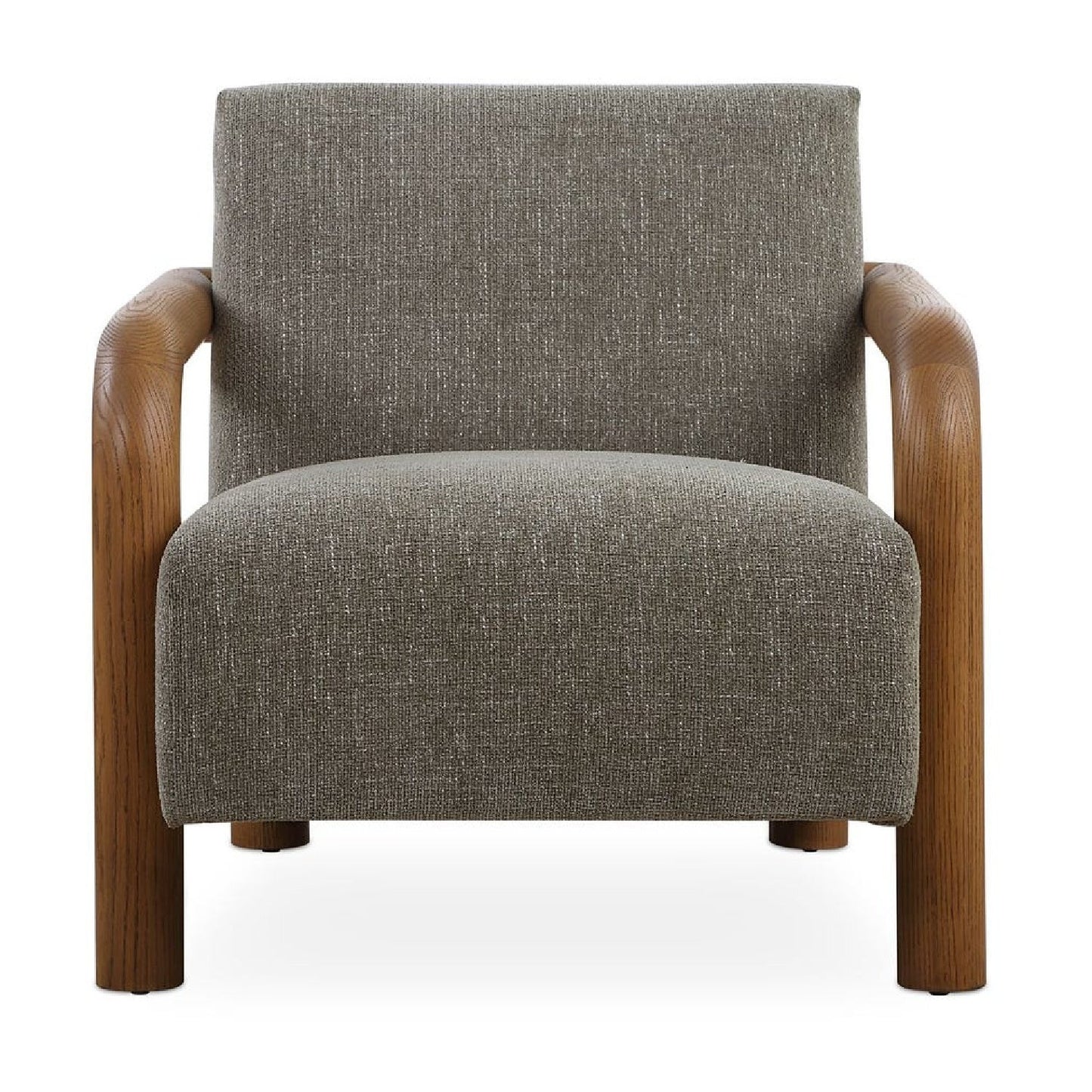 Luxury Green Chenille Accent Chair Modern European Style for Villa