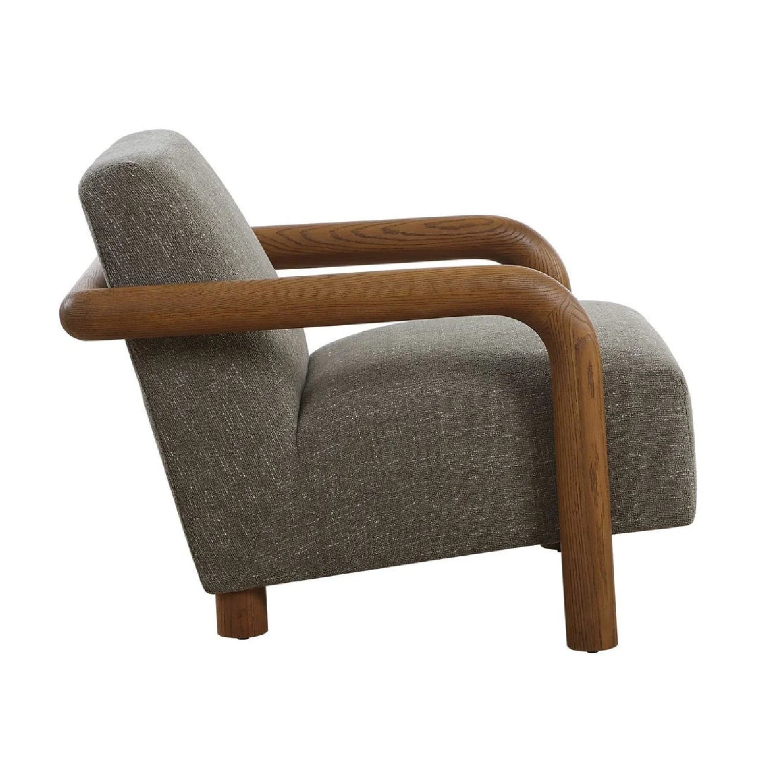 Luxury Green Chenille Accent Chair Modern European Style for Villa