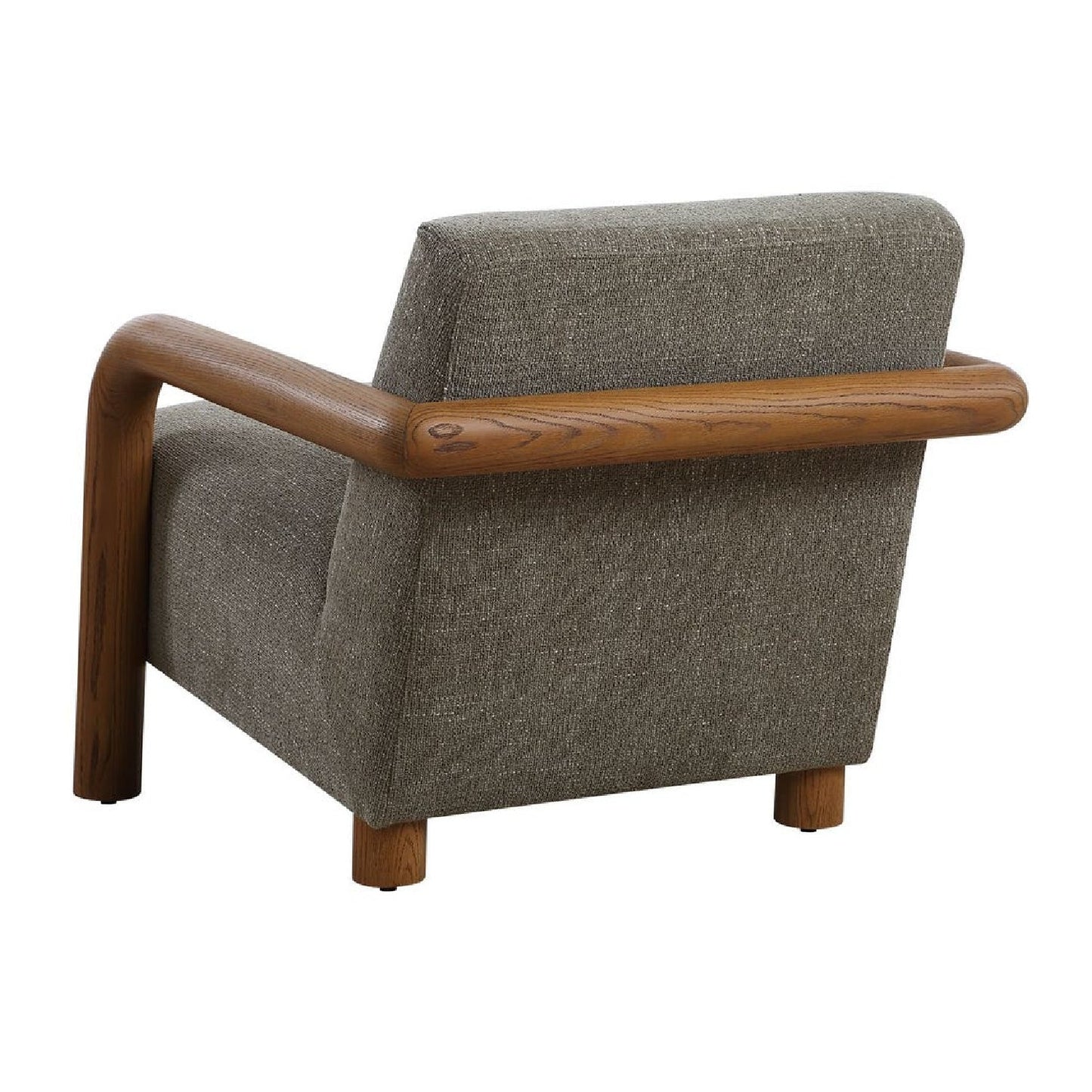 Luxury Green Chenille Accent Chair Modern European Style for Villa