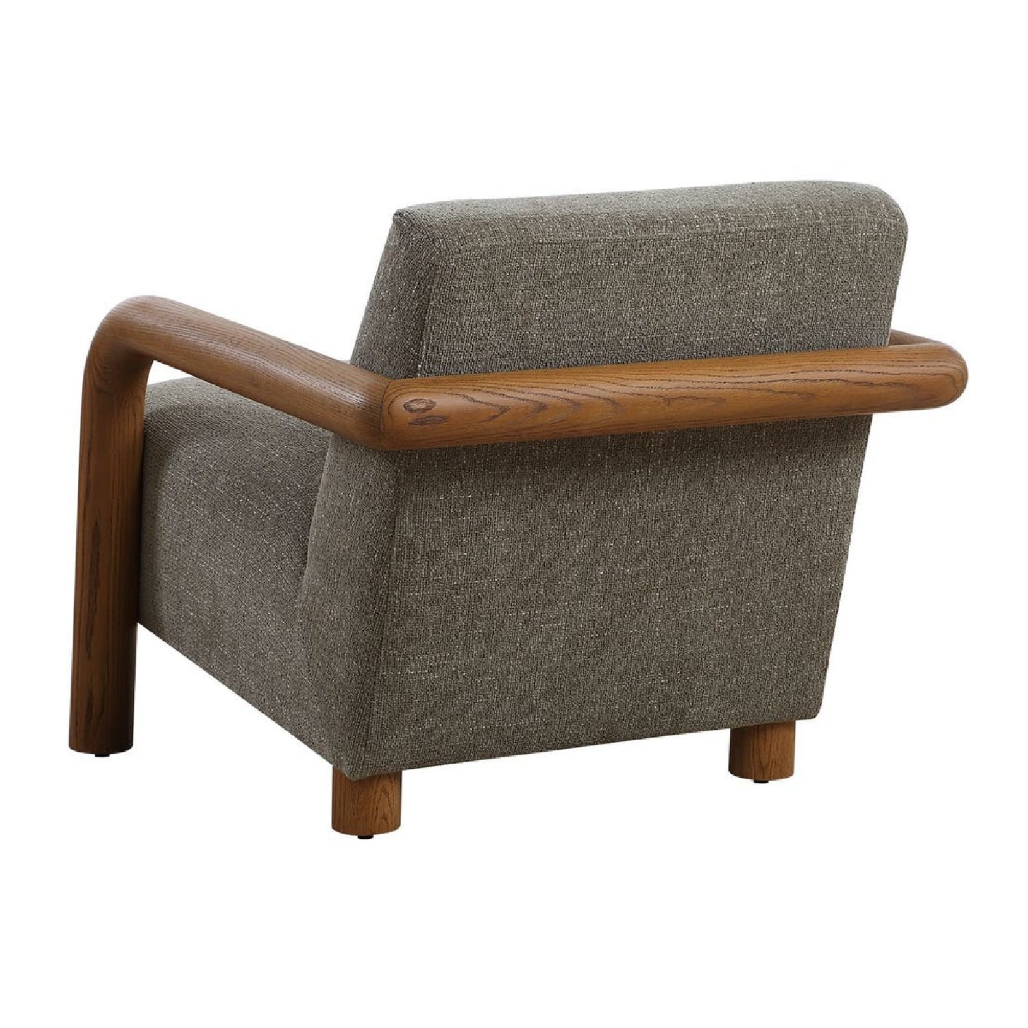 Luxury Green Chenille Accent Chair Modern European Style for Villa