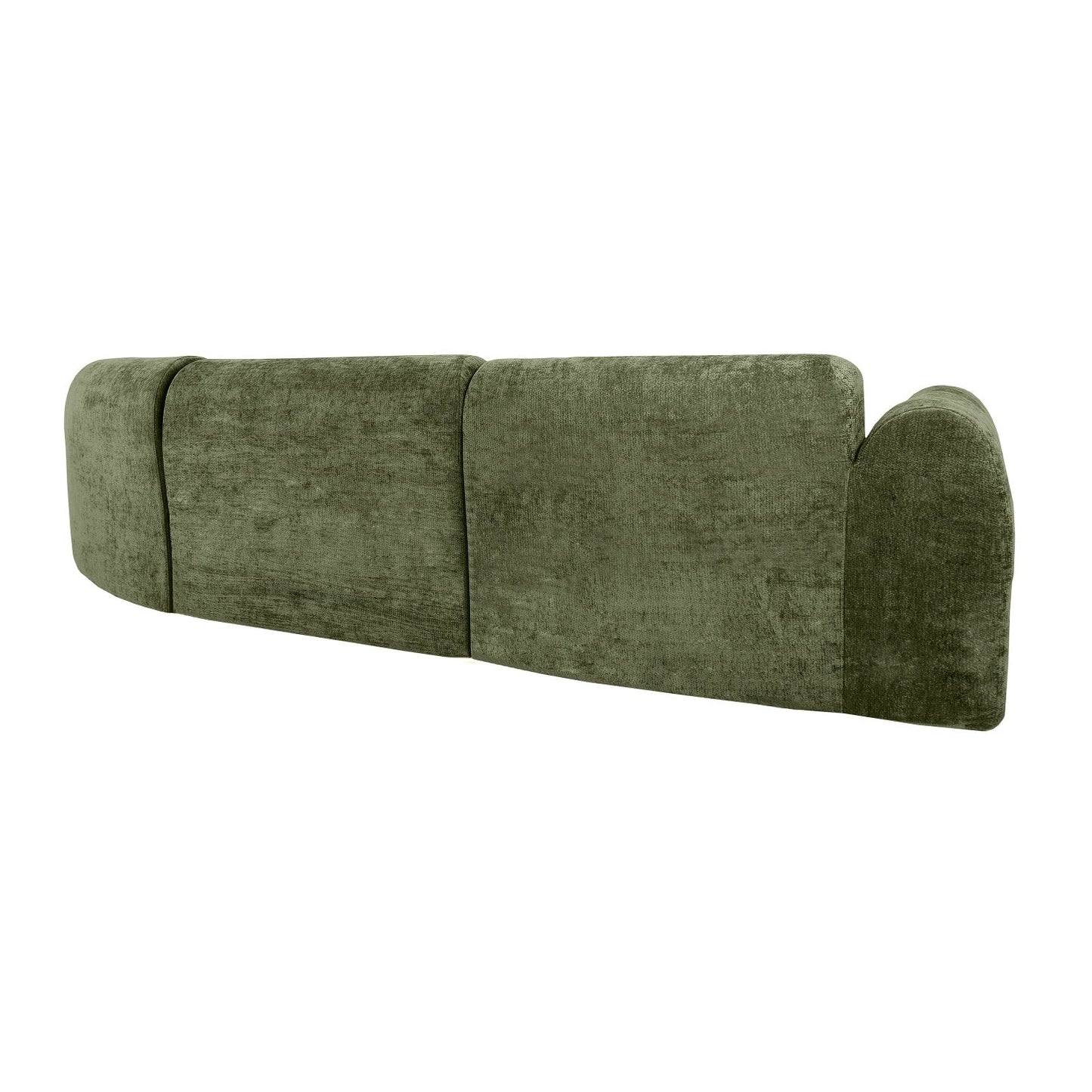 Luxury Green Curved Sectional Sofa Modern Italian Style for Villa