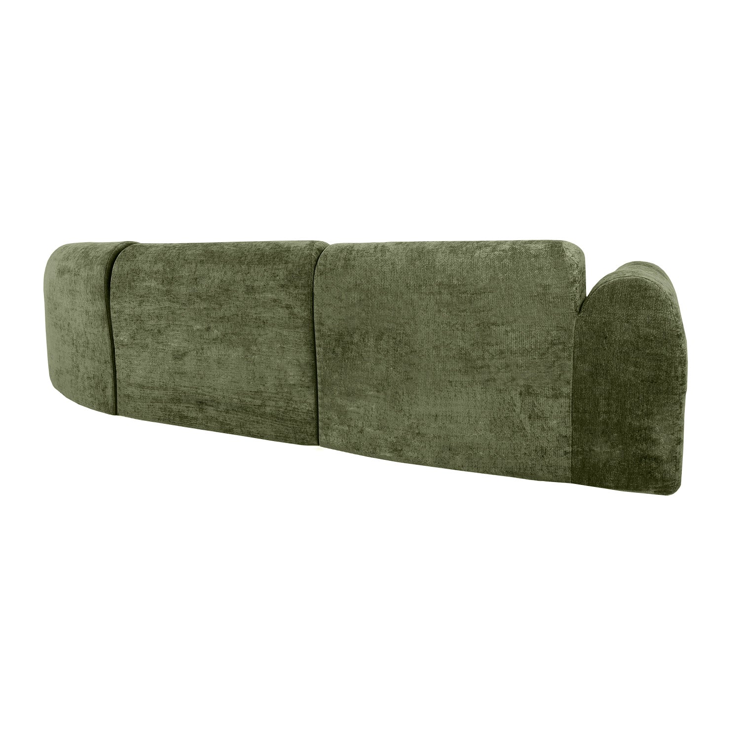 Luxury Green Curved Sectional Sofa Modern Italian Style for Villa