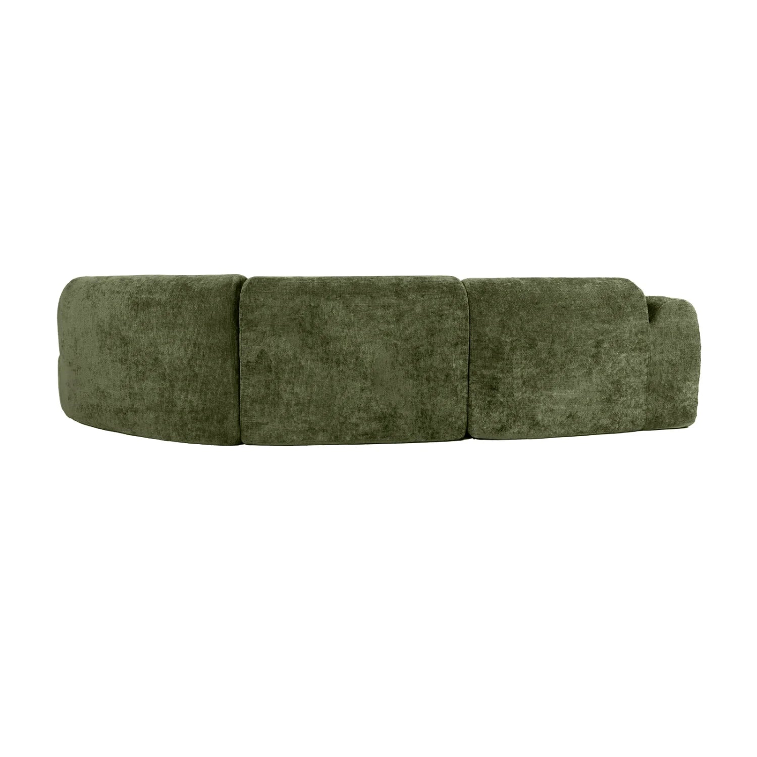Luxury Green Curved Sectional Sofa Modern Italian Style for Villa